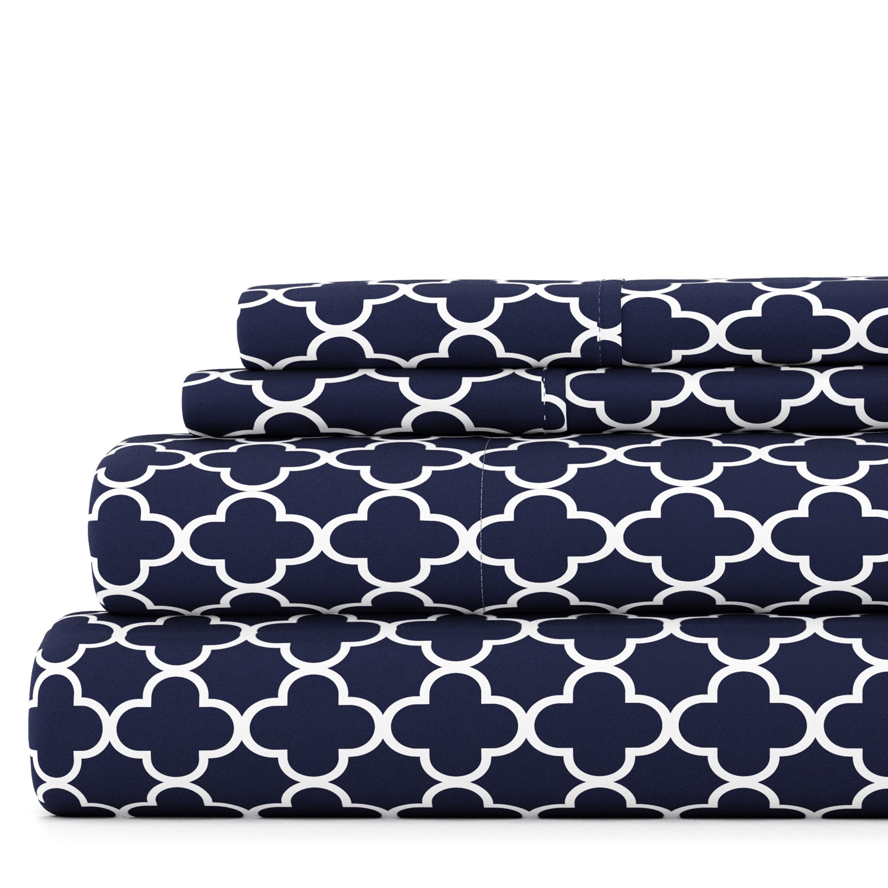 Quatrefoil 4-Piece Patterned Sheet Set