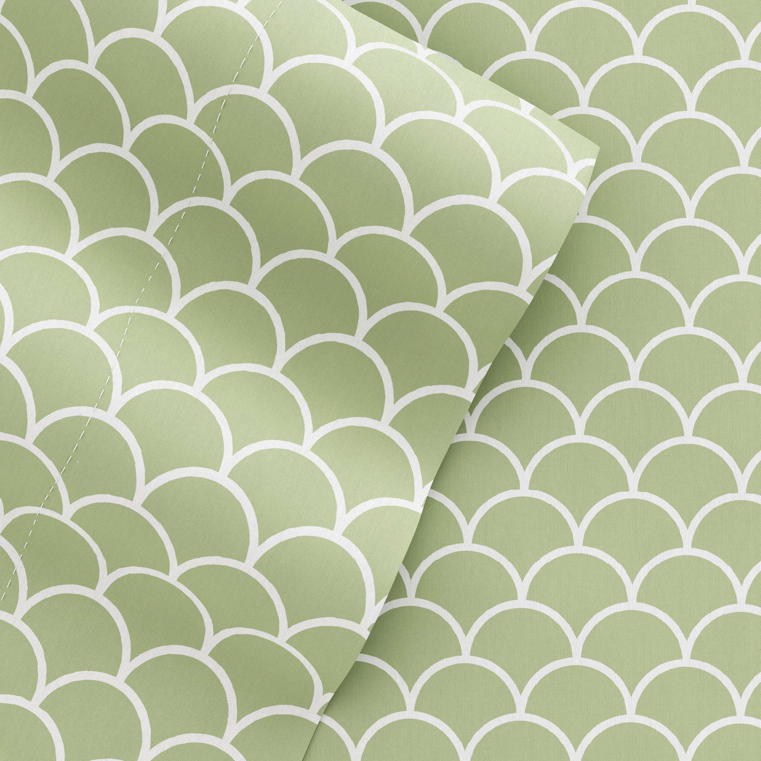 Scallops 4-Piece Patterned Sheet Set