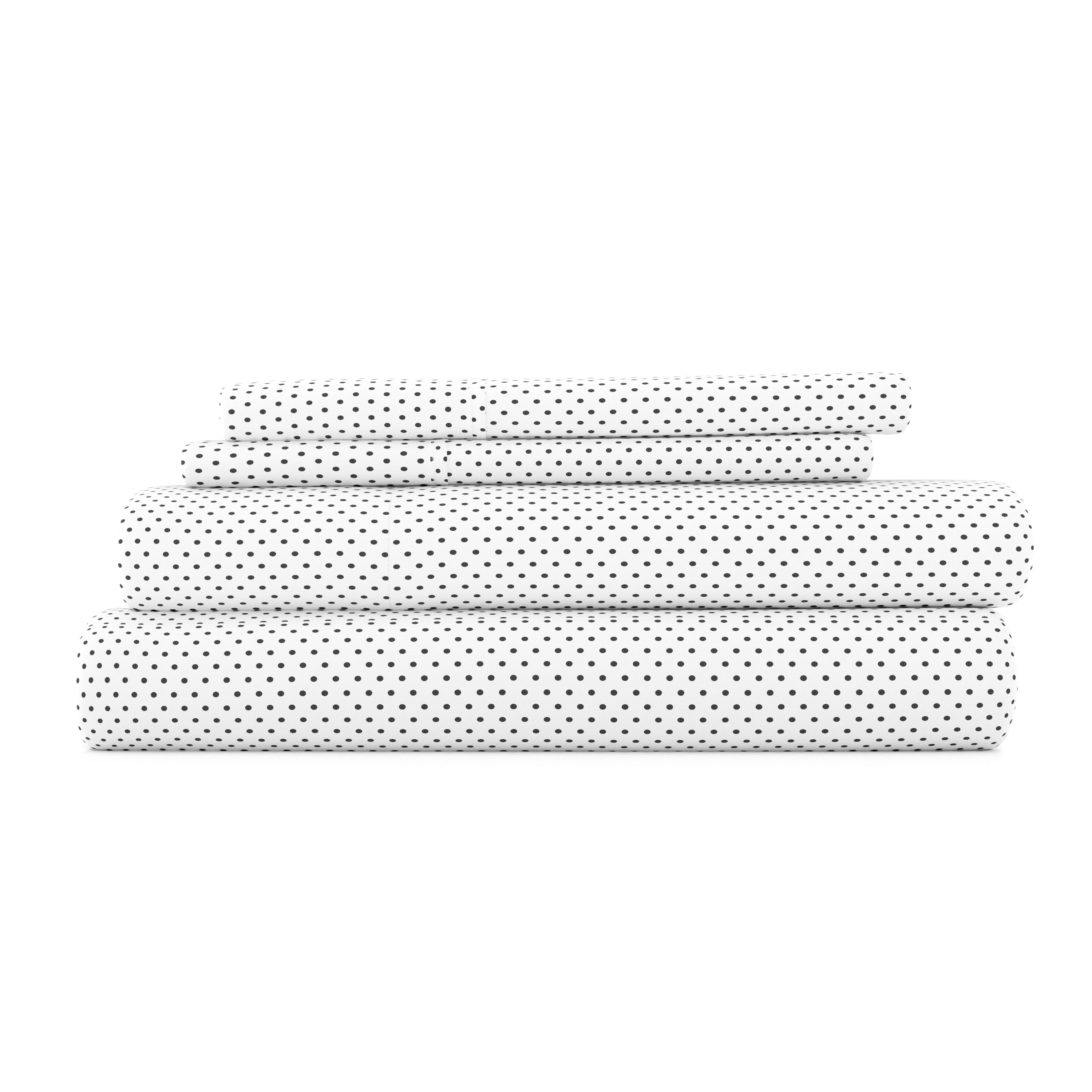 Stippled 4-Piece Patterned Sheet Set