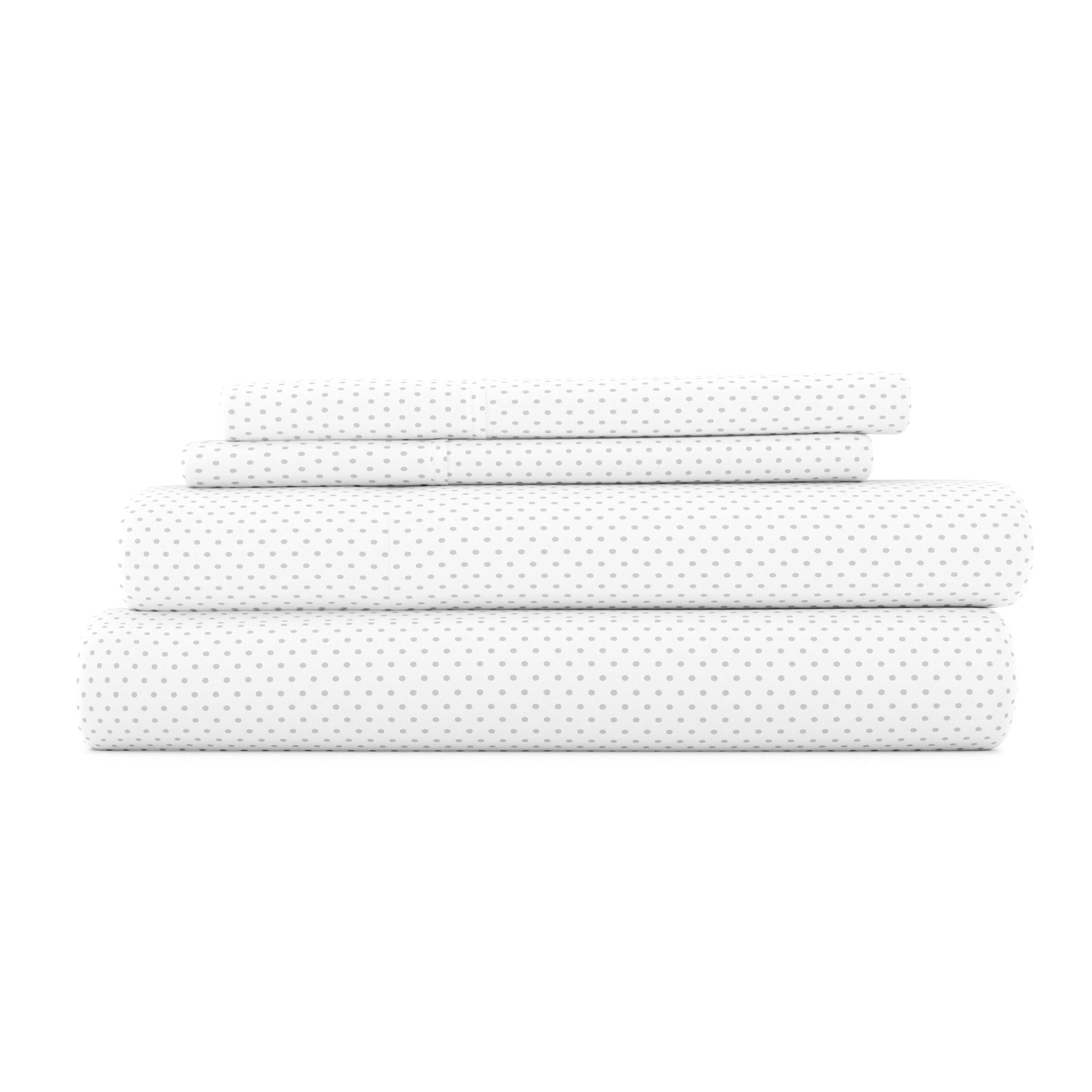 Stippled 4-Piece Patterned Sheet Set