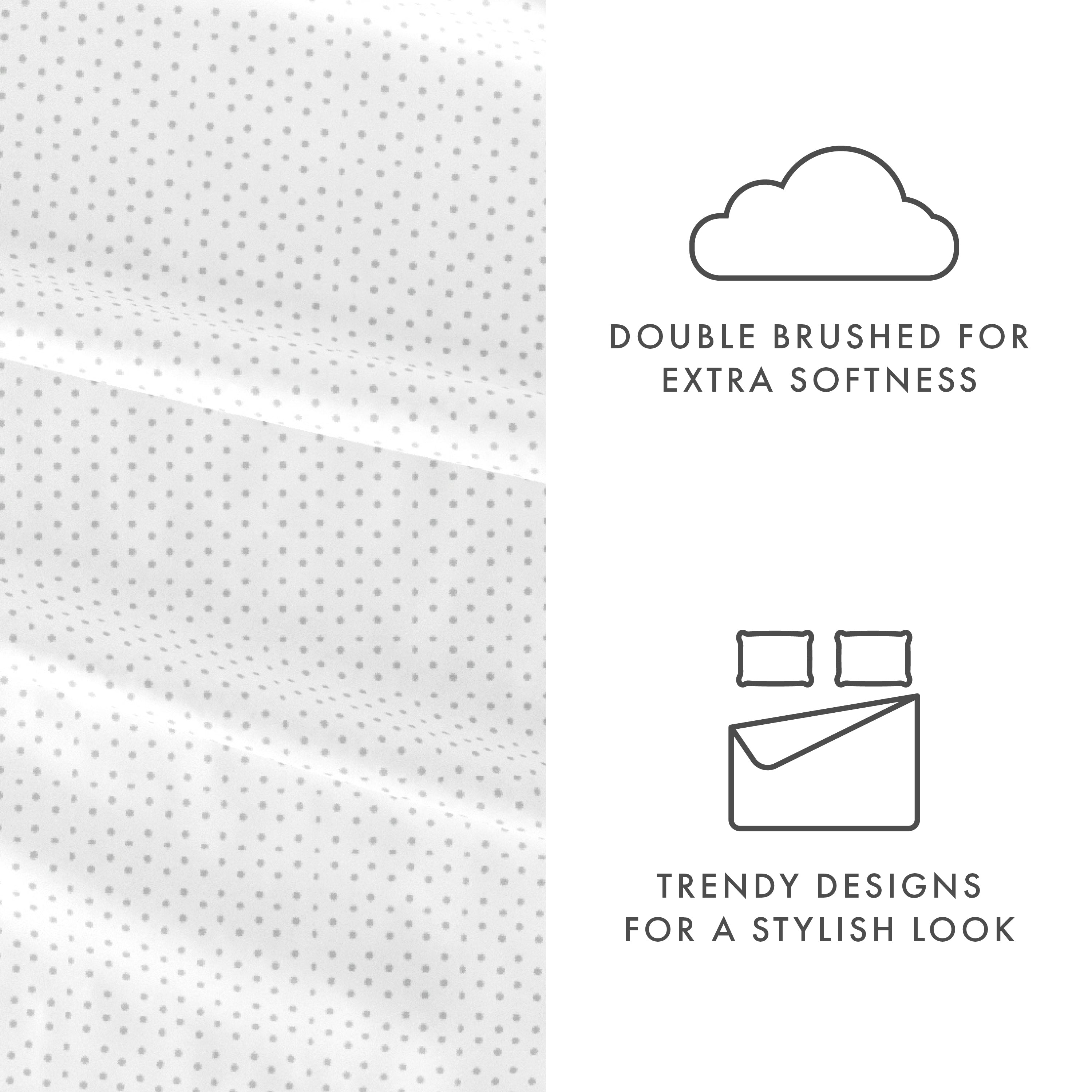 Stippled 4-Piece Patterned Sheet Set