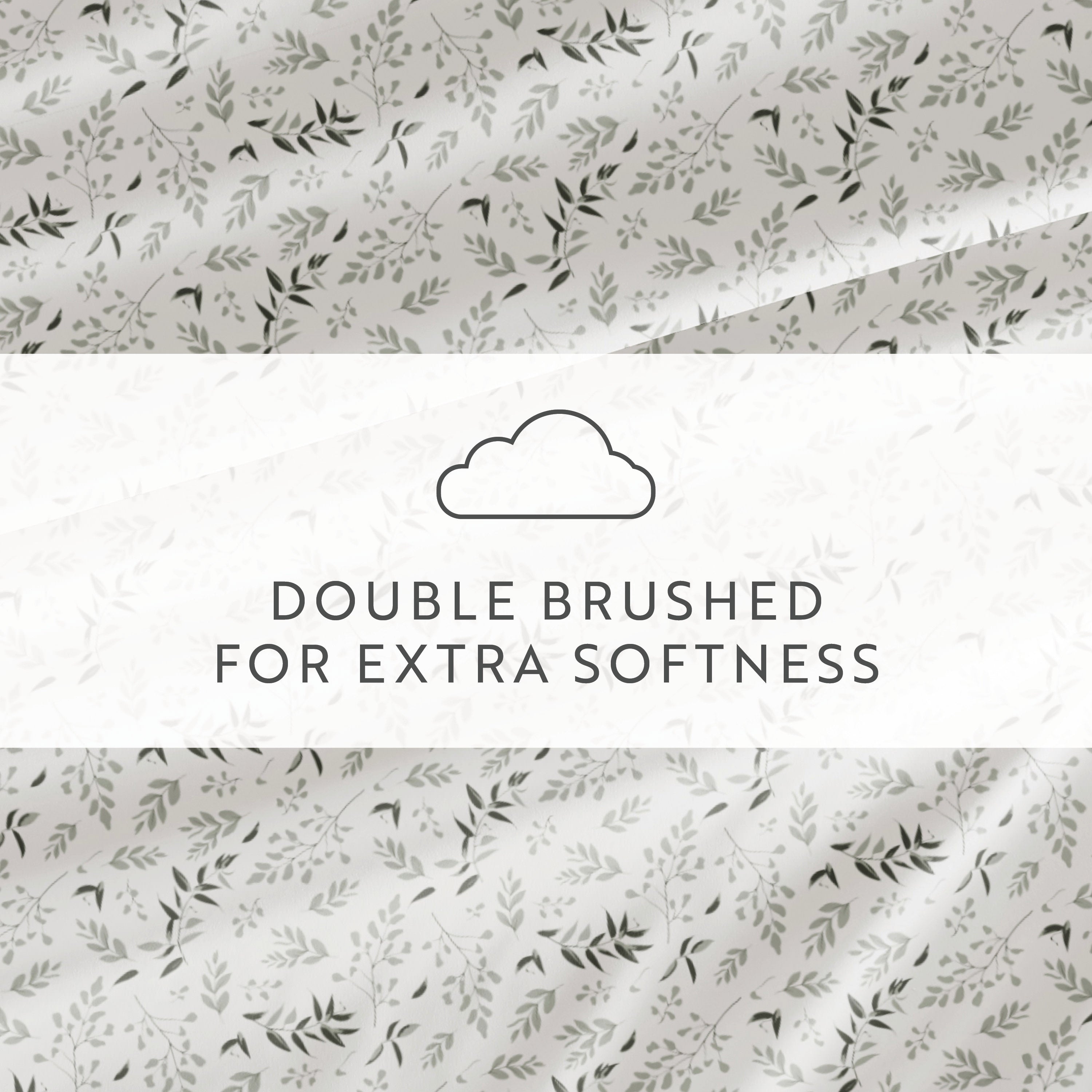 Tossed Foliage 4-Piece Patterned Sheet Set
