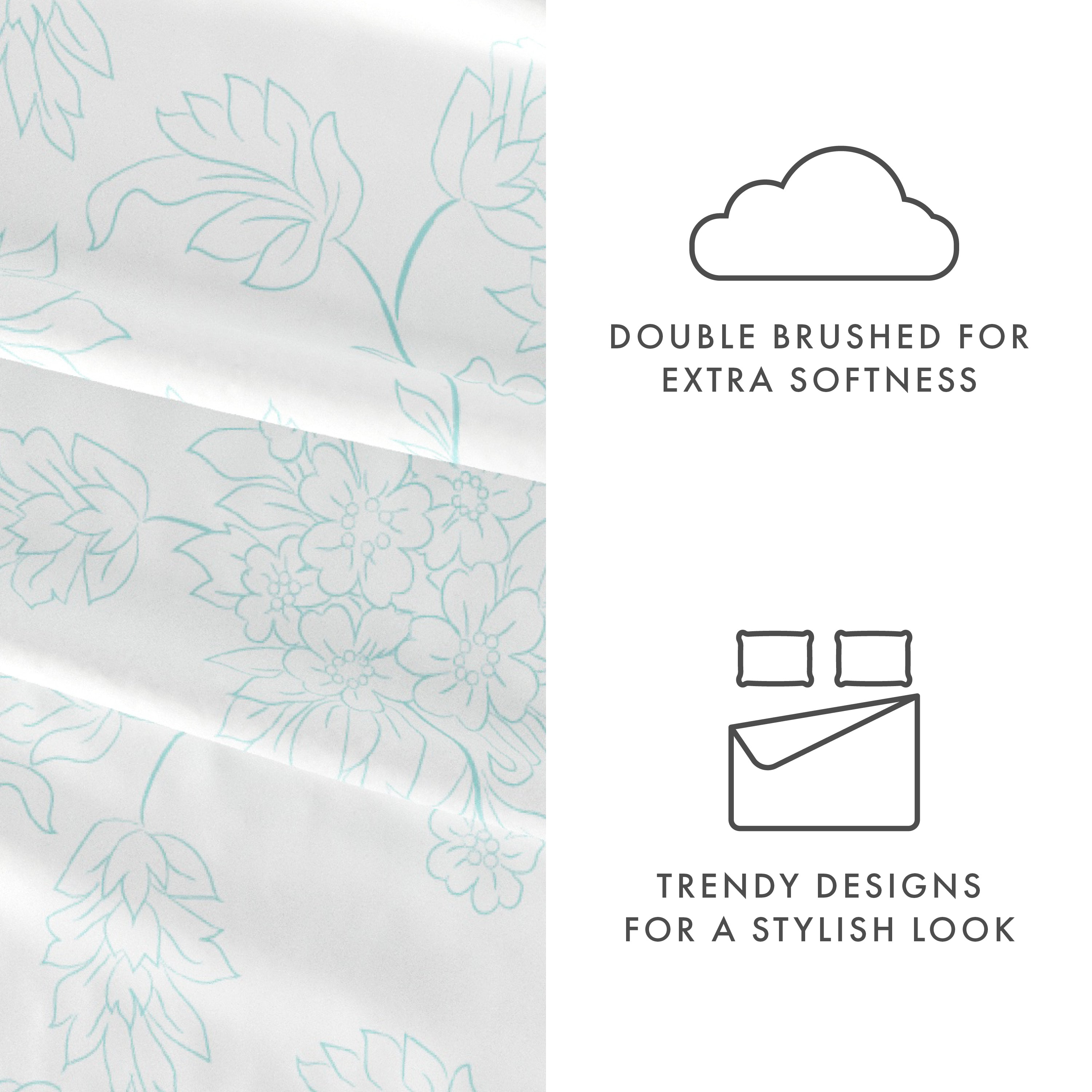 Vines 4-Piece Patterned Sheet Set