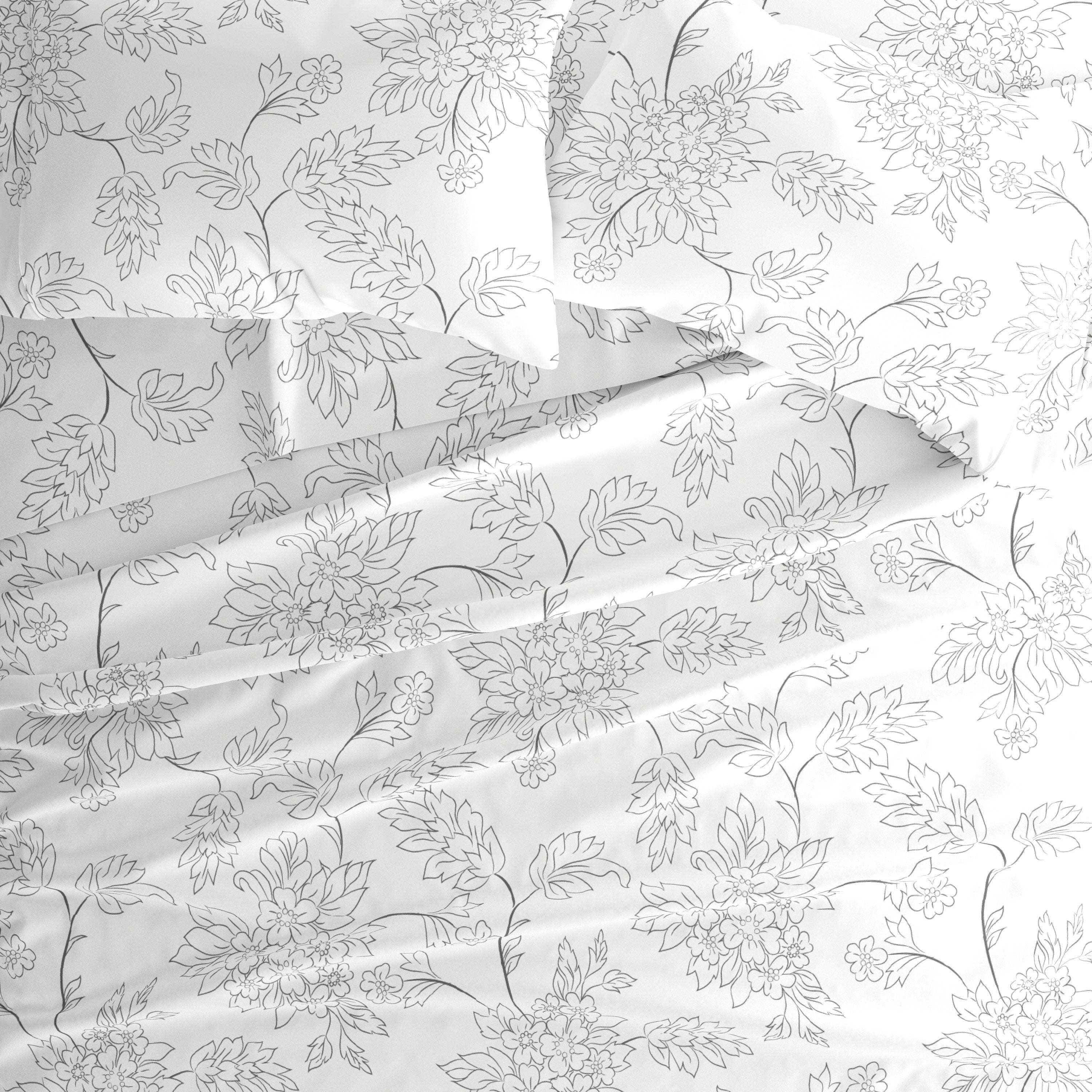 Vines 4-Piece Patterned Sheet Set