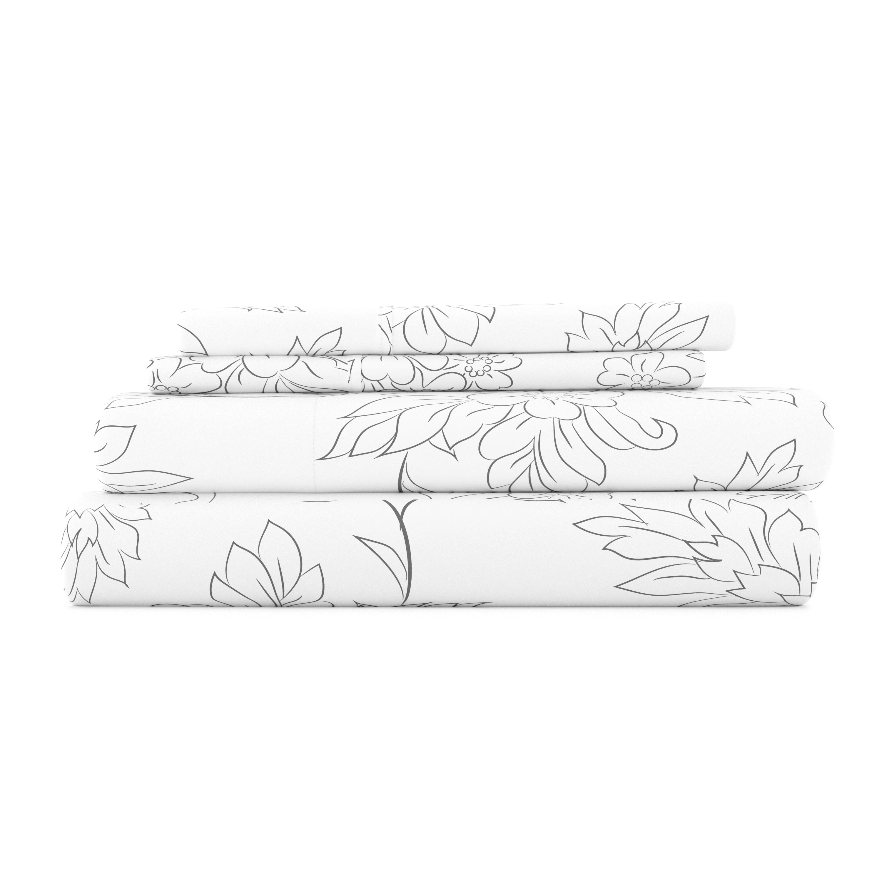 Vines 4-Piece Patterned Sheet Set