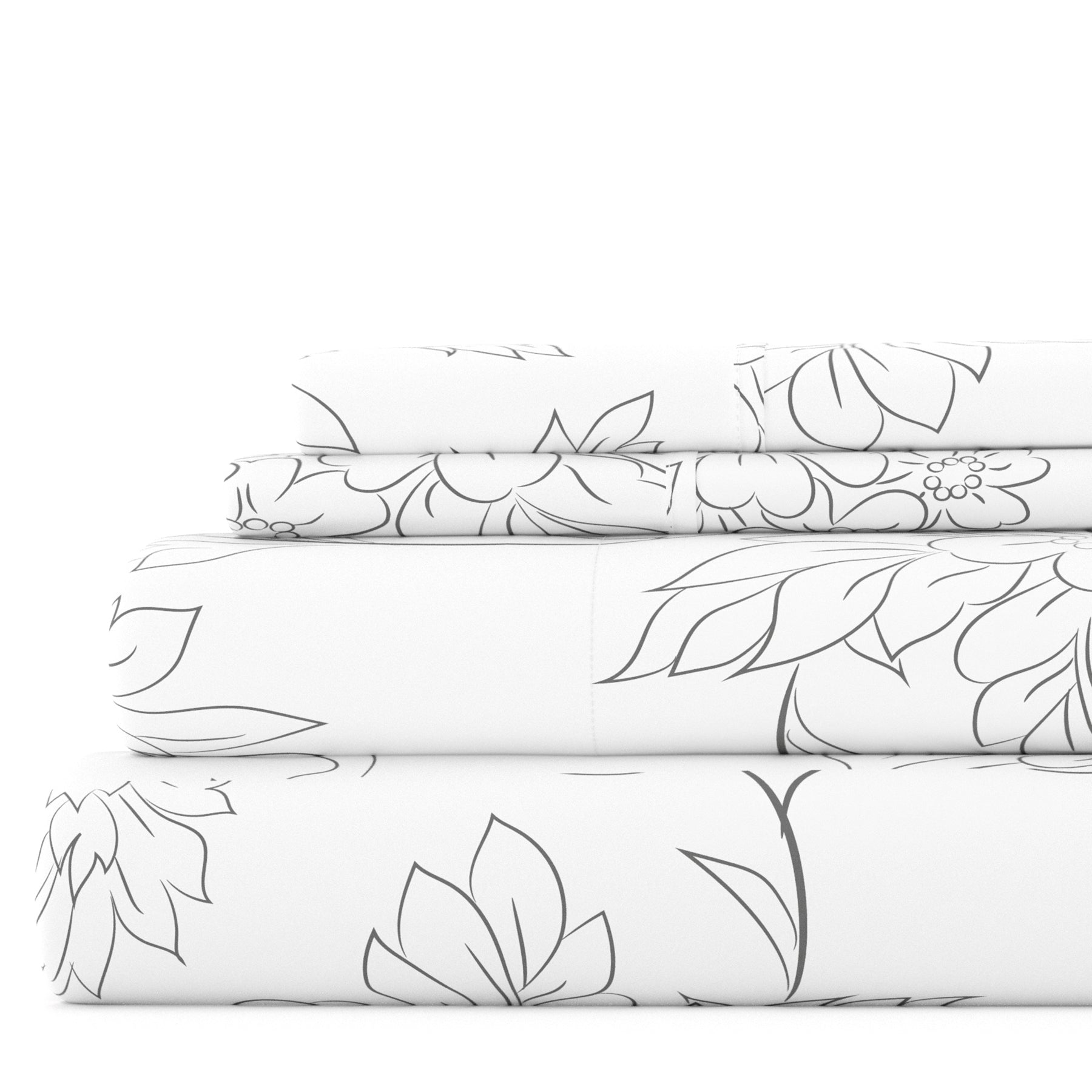 Vines 4-Piece Patterned Sheet Set