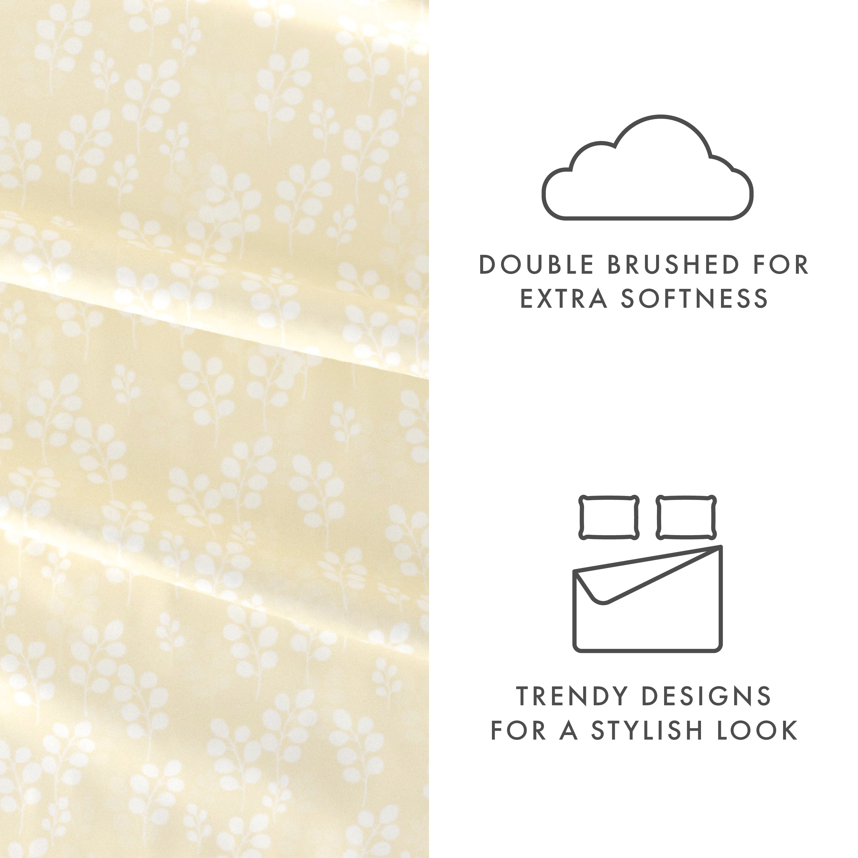 Wheatfield 4-Piece Patterned Sheet Set