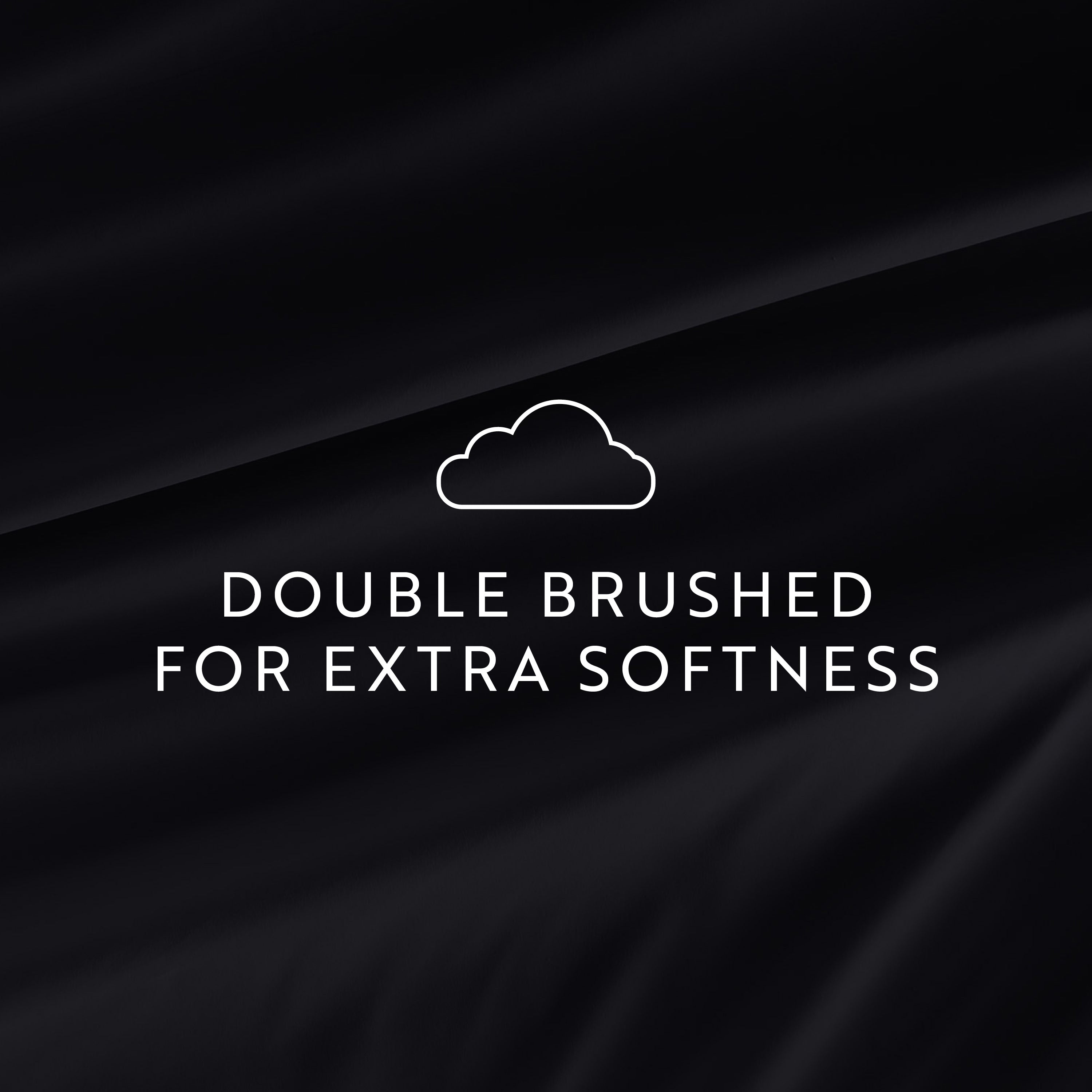 6-Piece Double Brushed Solid Sheet Set