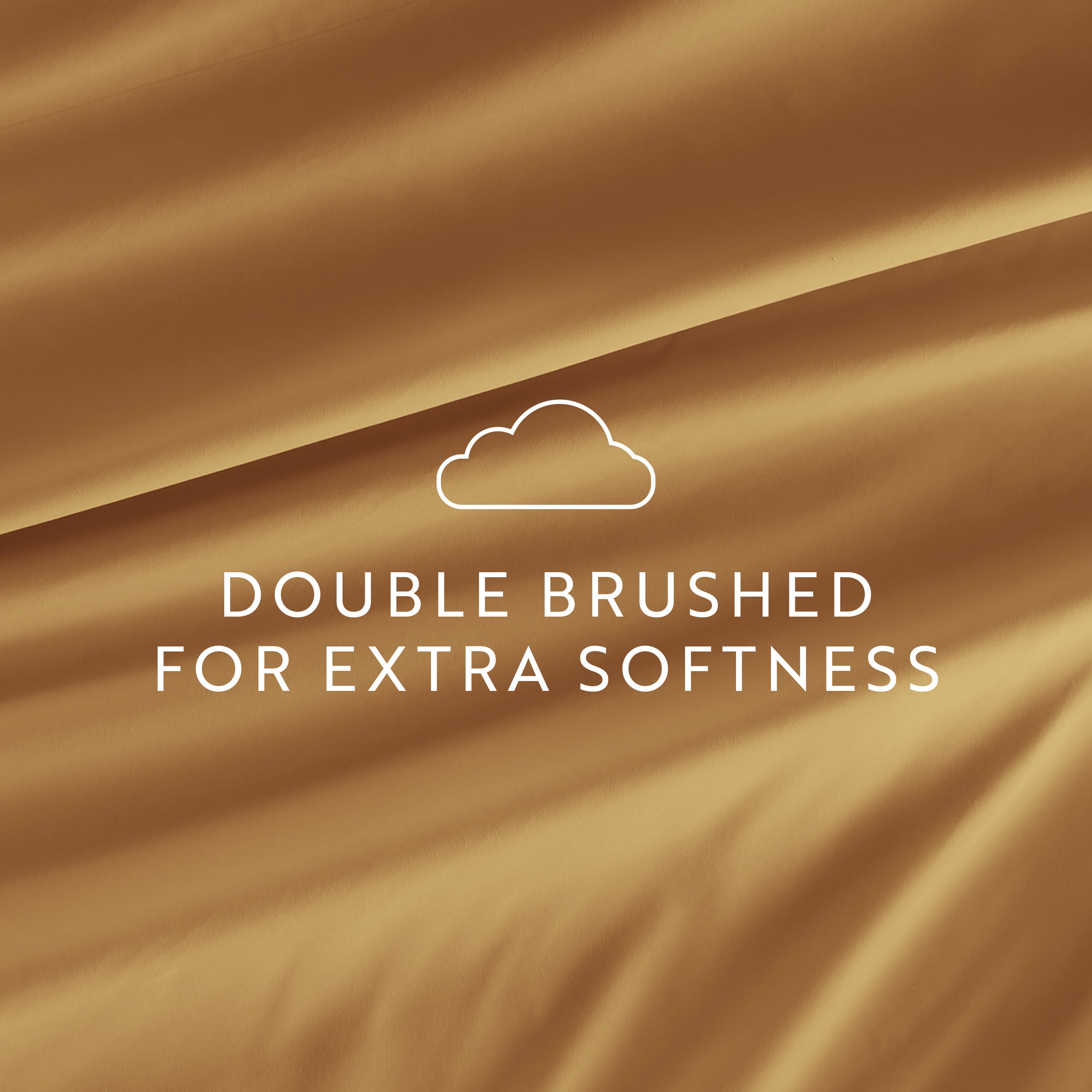 6-Piece Double Brushed Solid Sheet Set