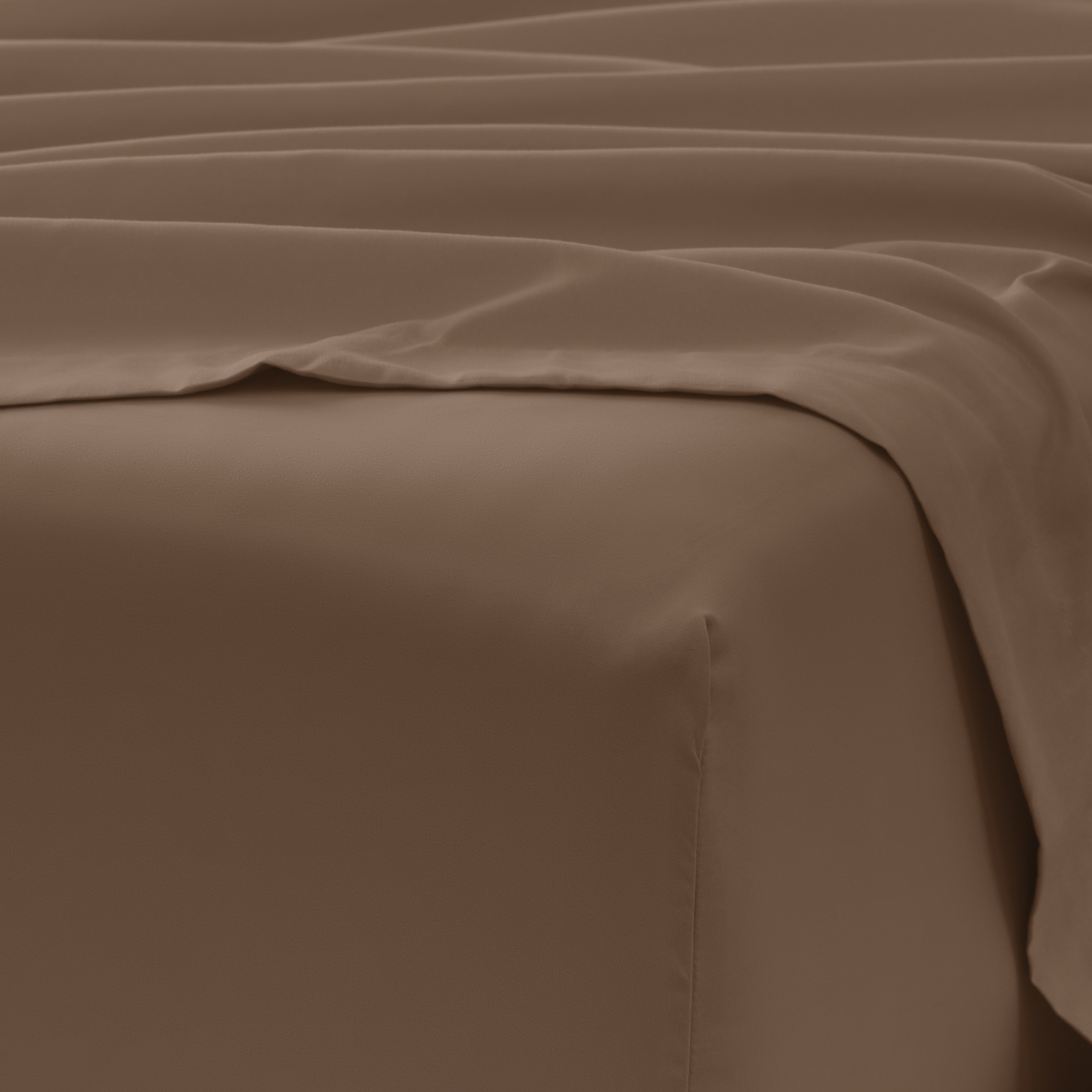 6-Piece Double Brushed Solid Sheet Set