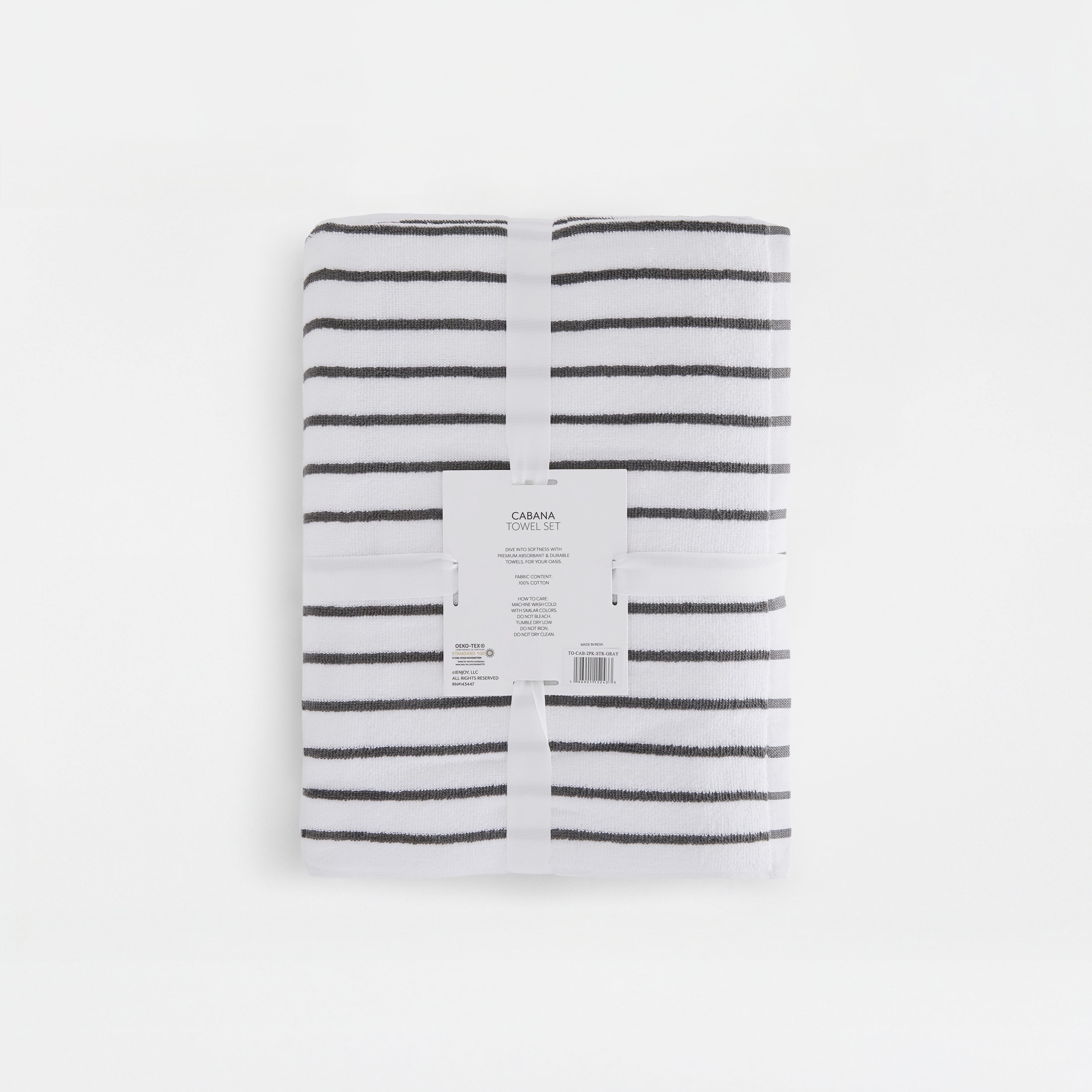 100% Cotton Stripe Cabana Towels