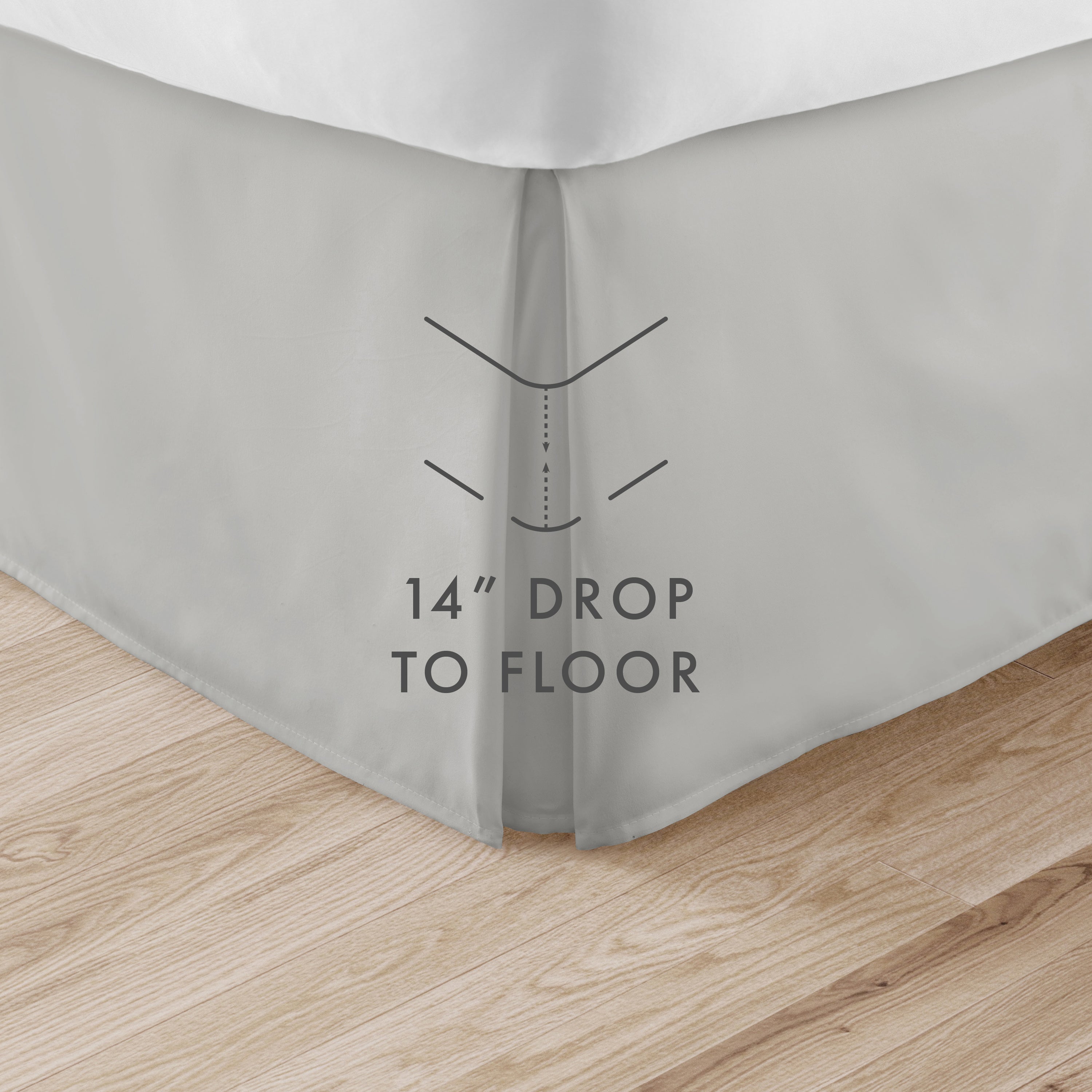 Dust Ruffle Pleated Bed Skirt