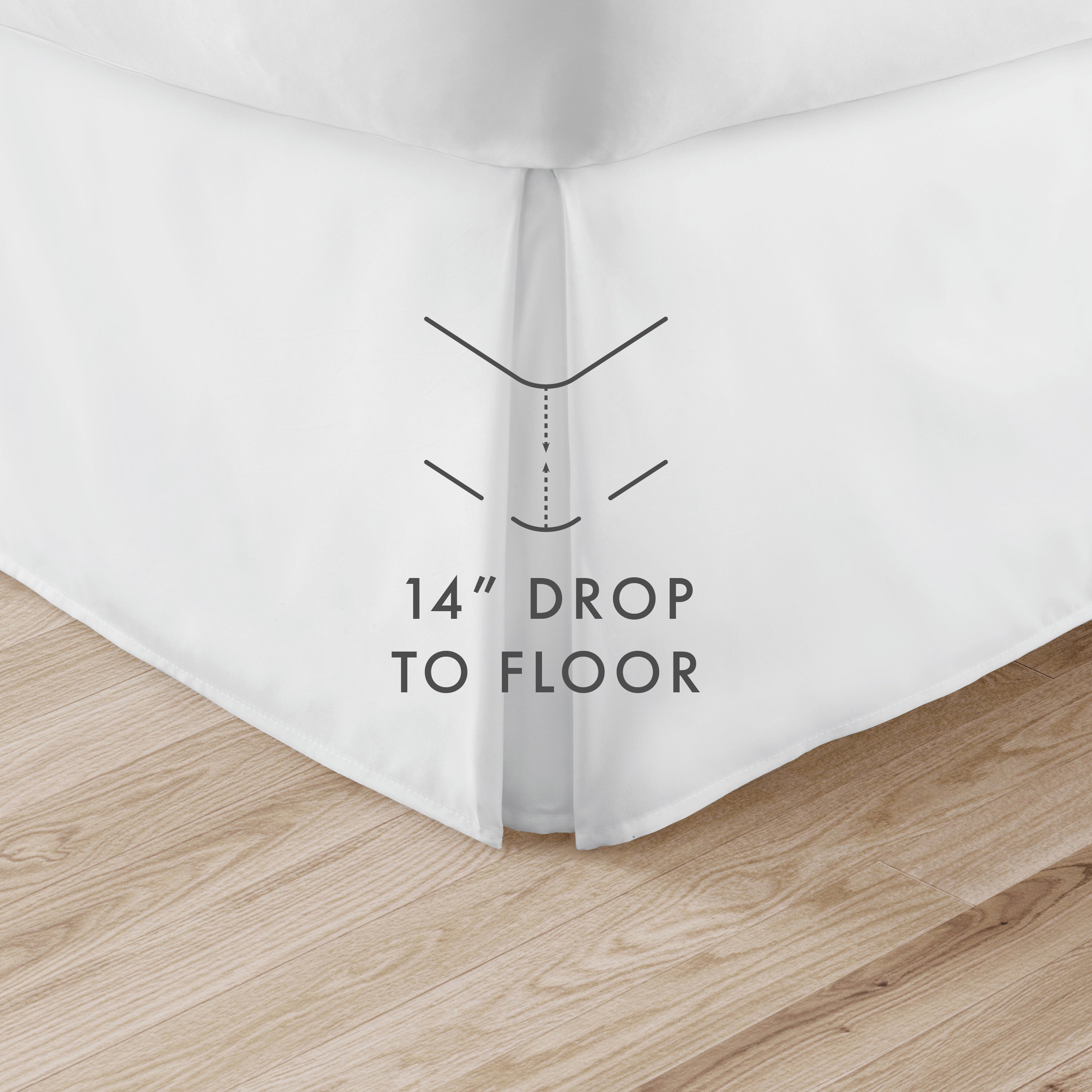 Dust Ruffle Pleated Bed Skirt