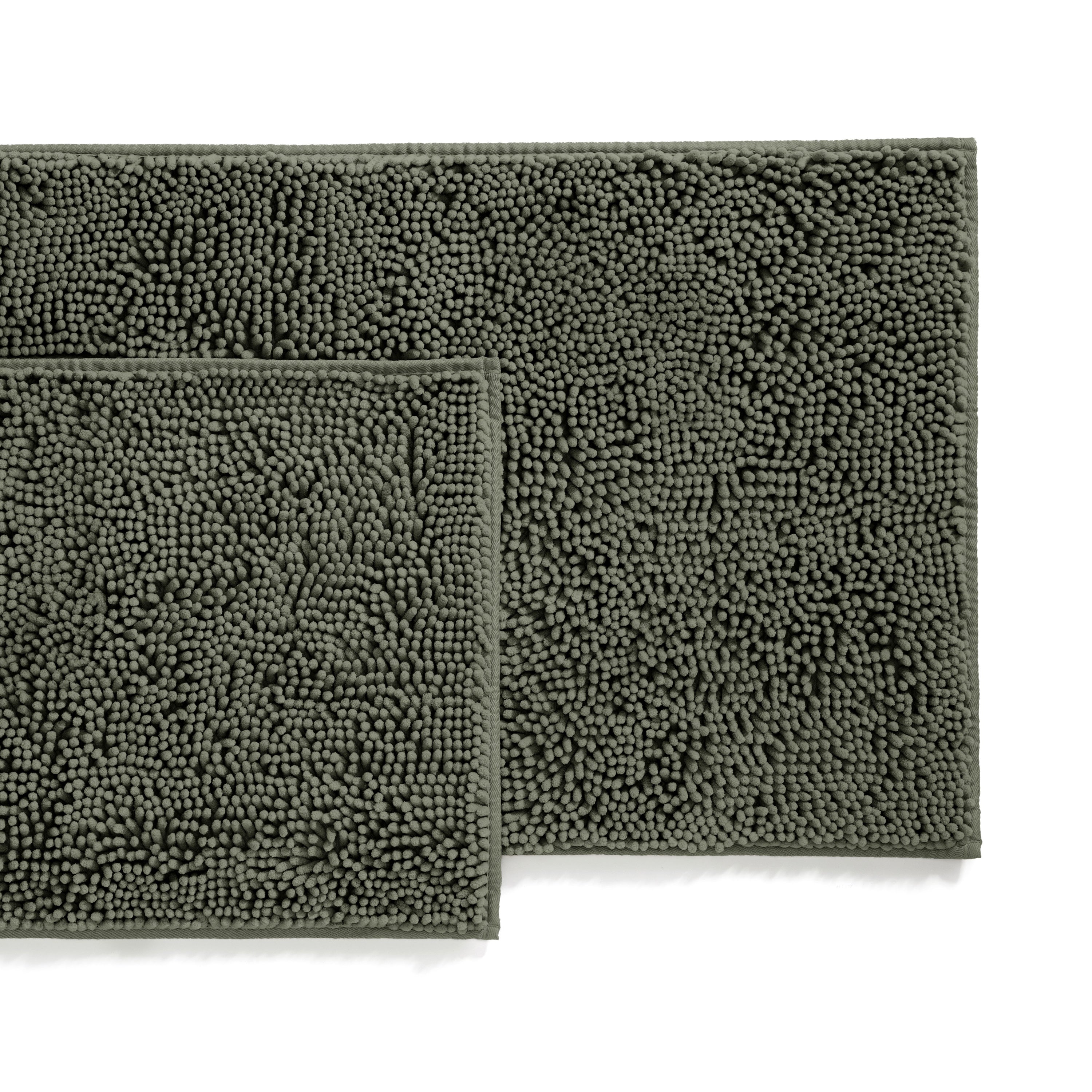 Ultra-Plush Bath Mat, Soft and Absorbent Chenille with Anti-Skid Rubber Backing
