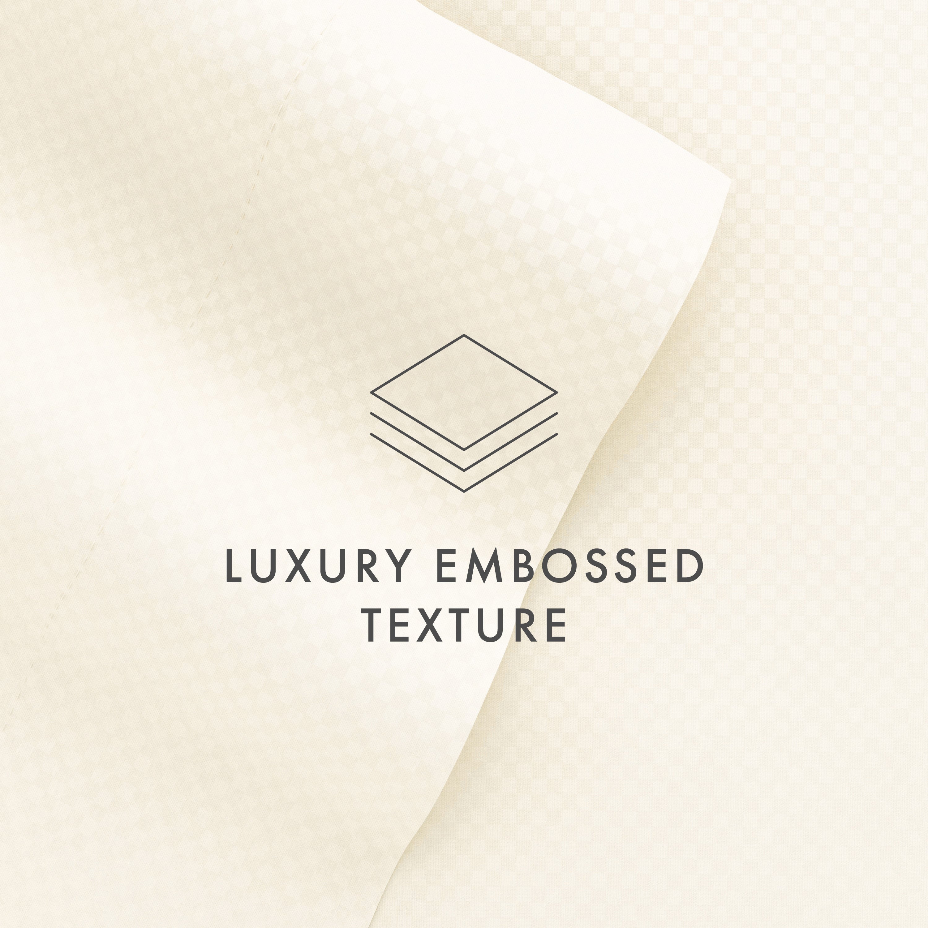 Checkered Embossed 4-Piece Sheet Set