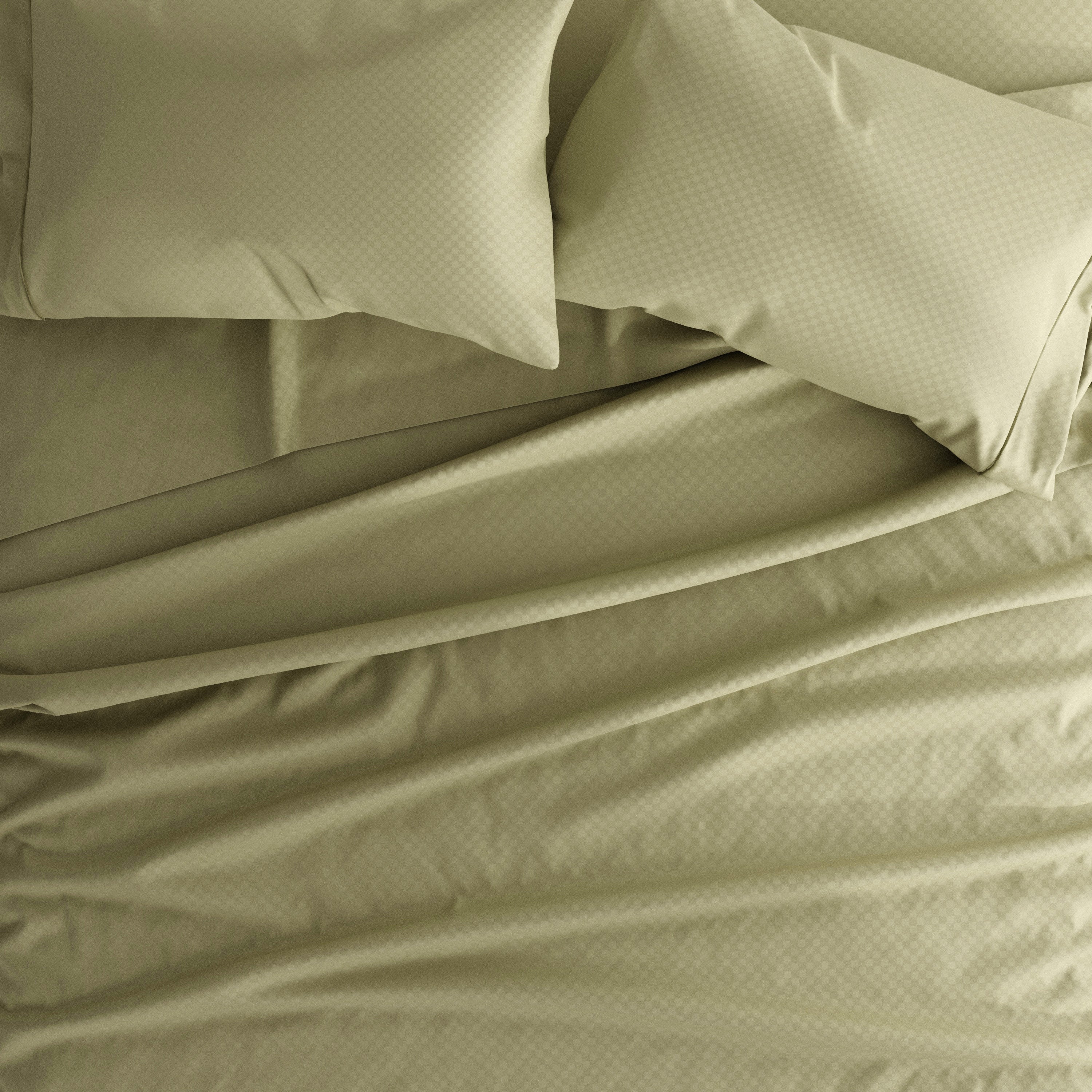 Checkered Embossed 4-Piece Sheet Set