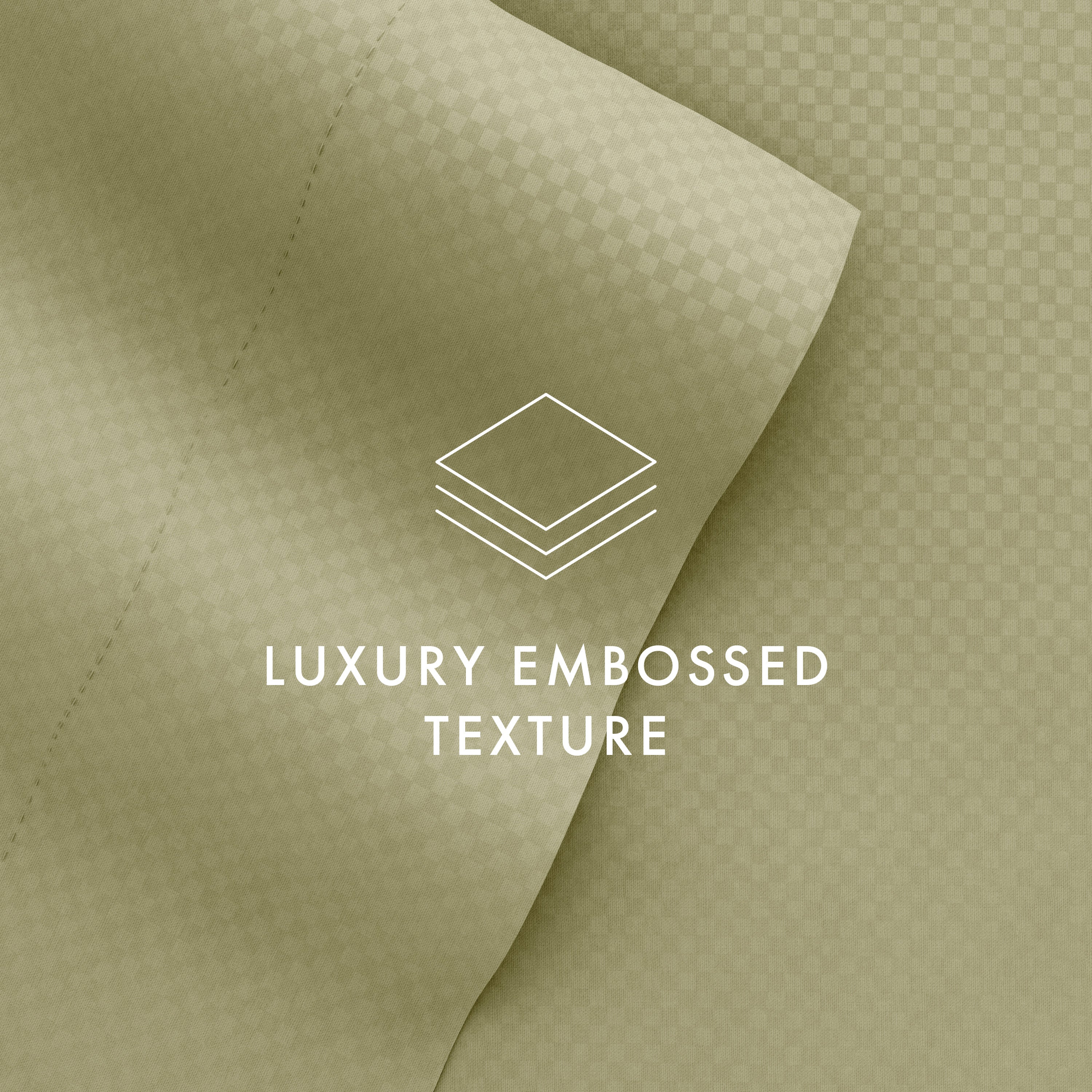 Checkered Embossed 4-Piece Sheet Set