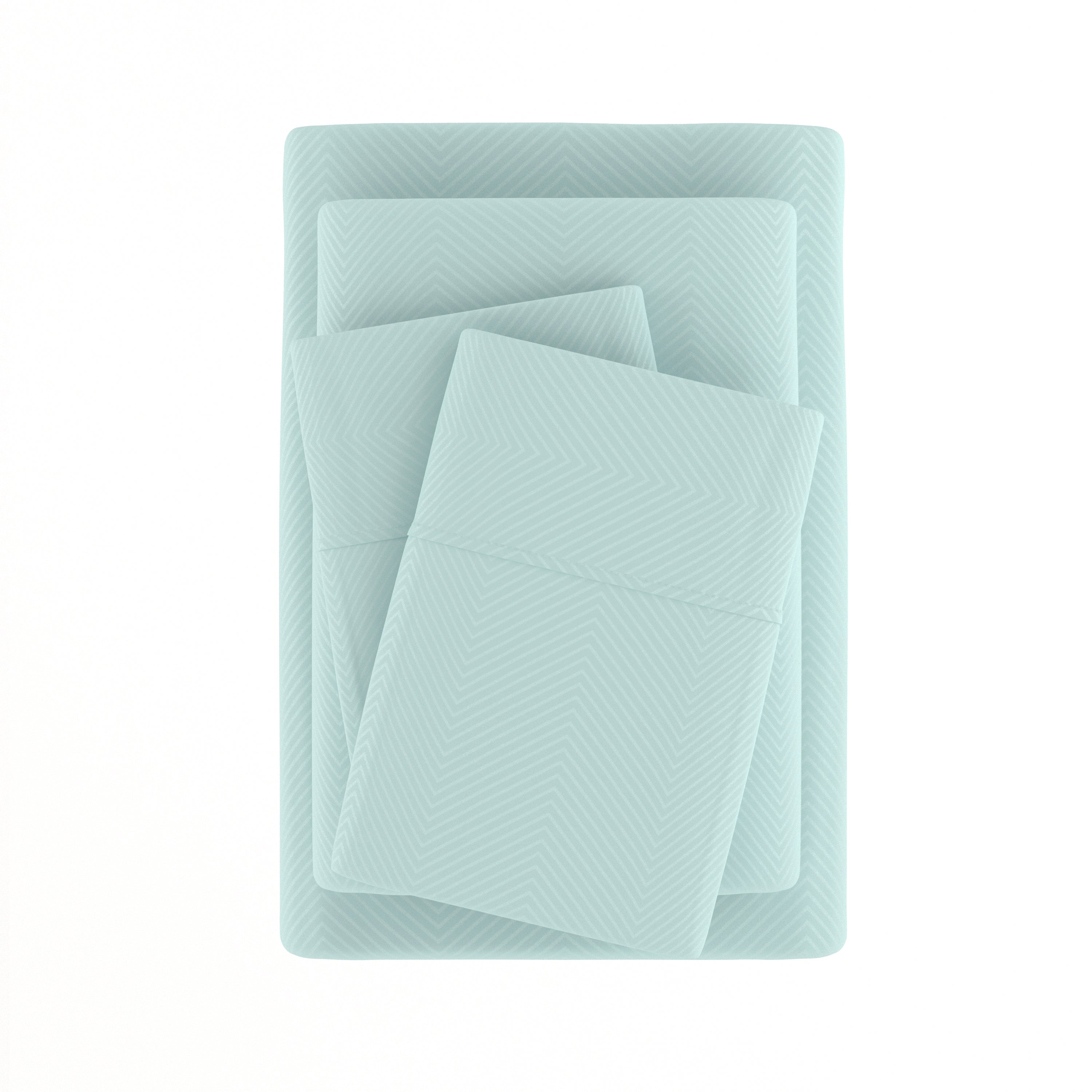 Chevron Embossed 4-Piece Sheet Set