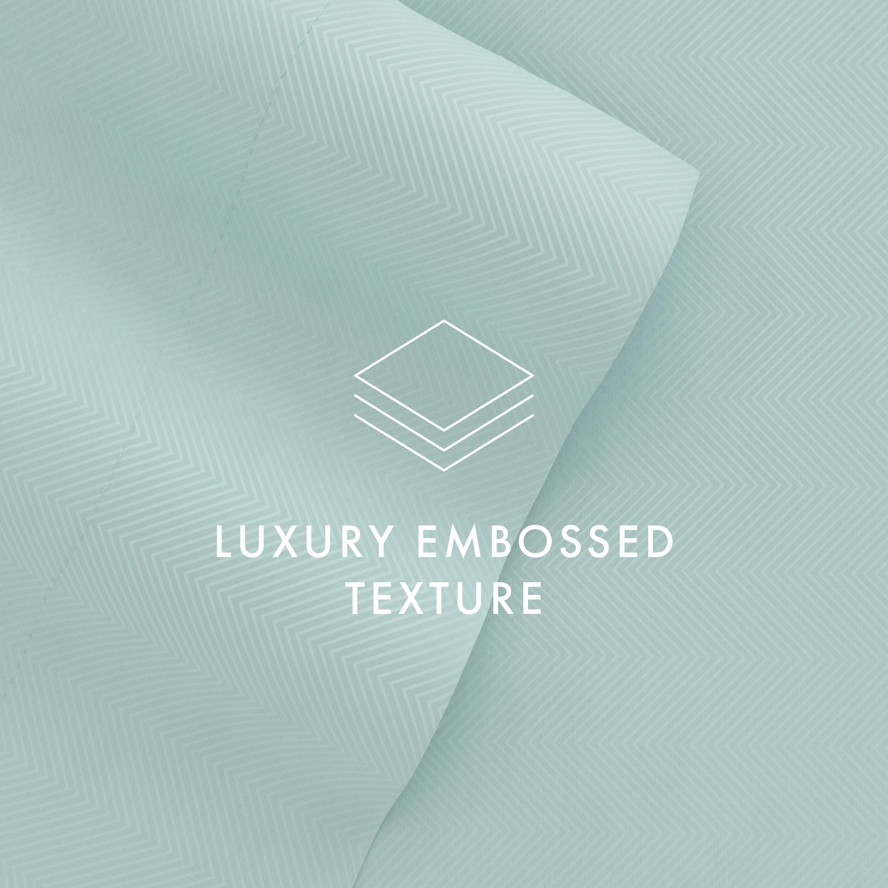 Chevron Embossed 4-Piece Sheet Set
