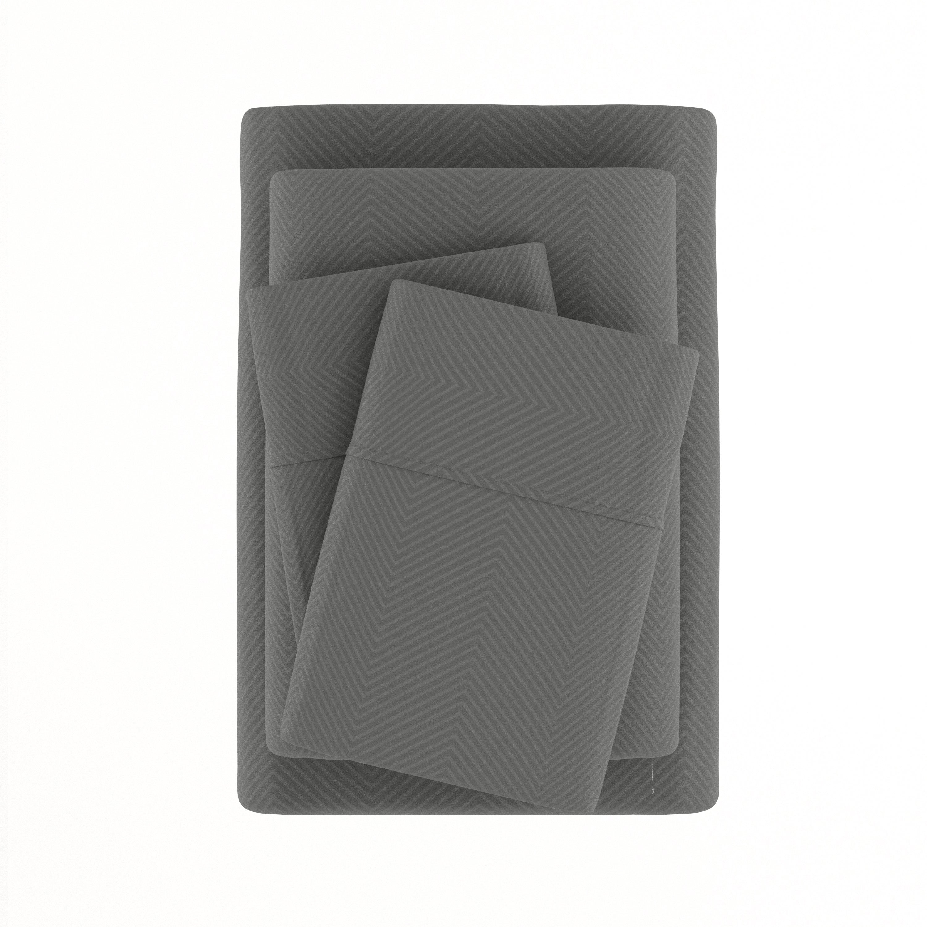 Chevron Embossed 4-Piece Sheet Set