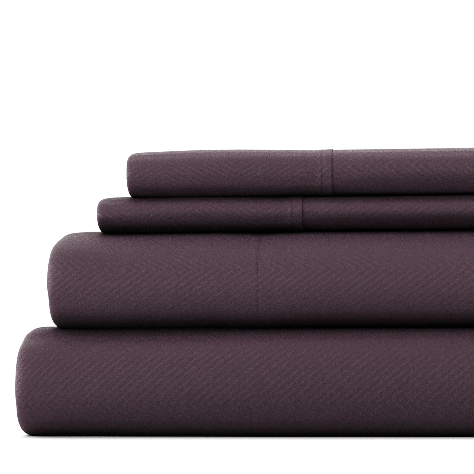 Chevron Embossed 4-Piece Sheet Set