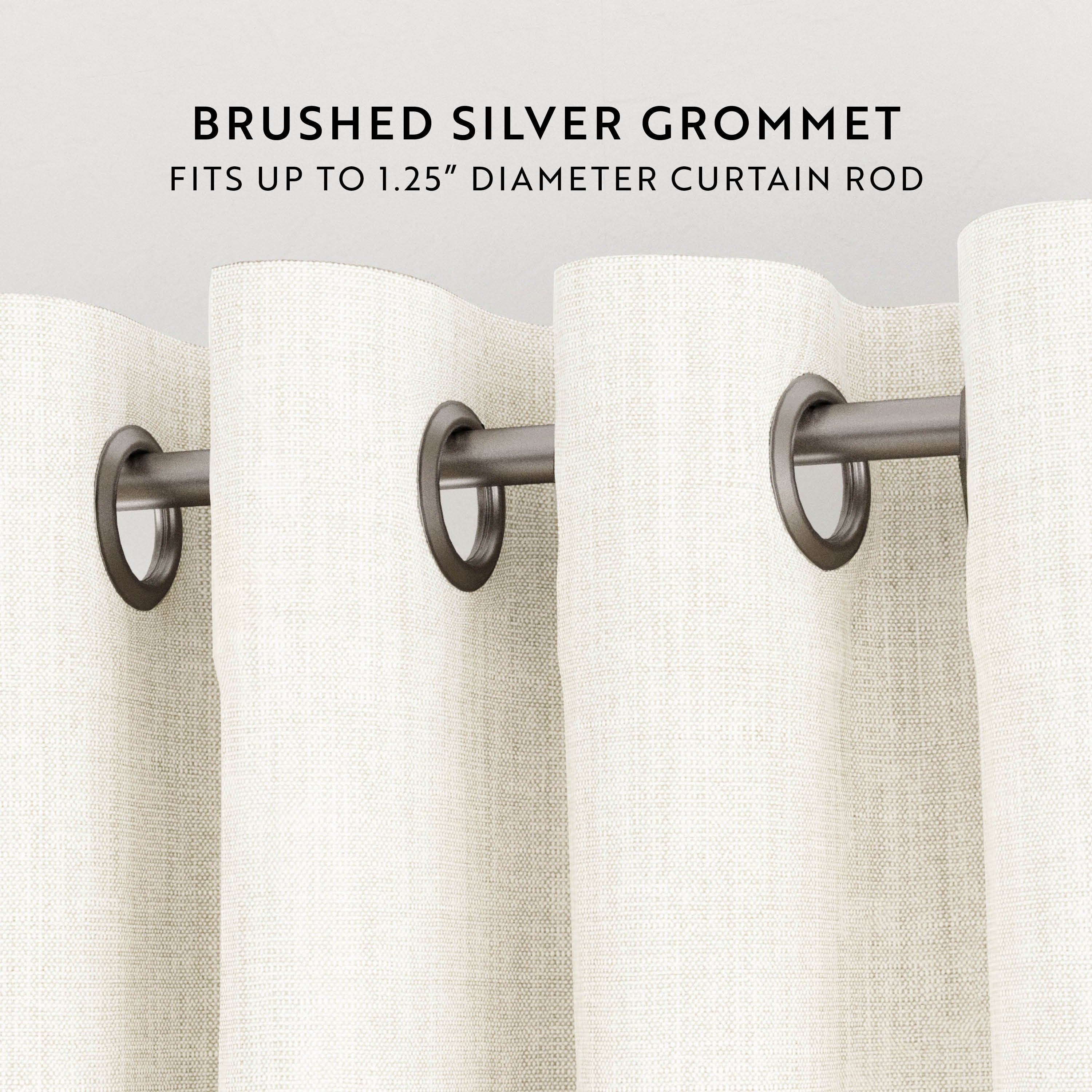Thermal-Insulated Grommet Curtains - 100% Black Out - 2 Panels