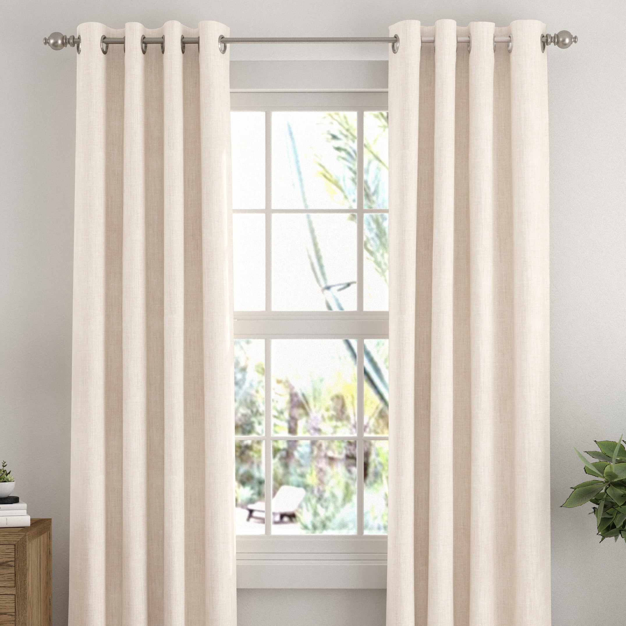 Thermal-Insulated Grommet Curtains - 100% Black Out - 2 Panels