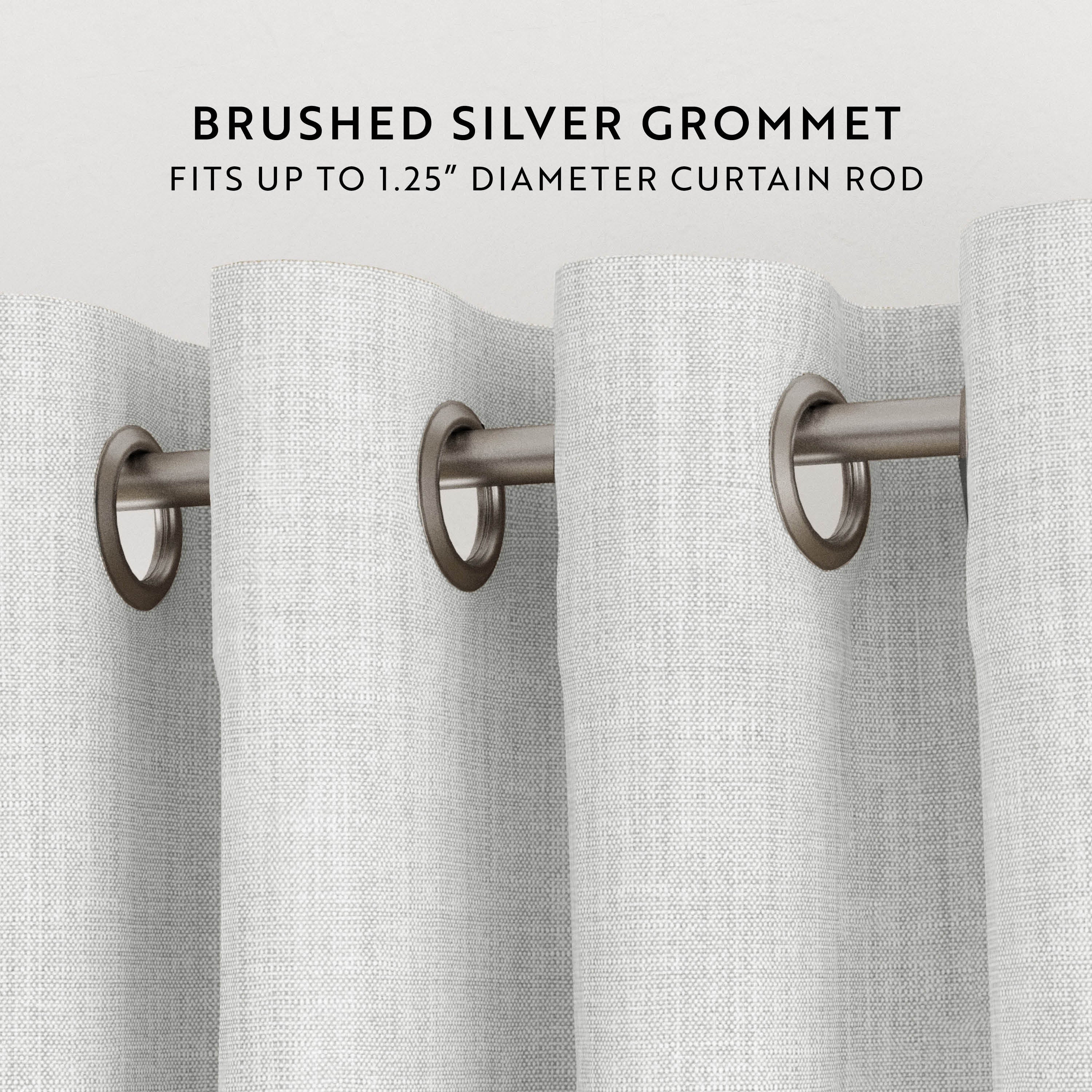 Thermal-Insulated Grommet Curtains - 100% Black Out - 2 Panels