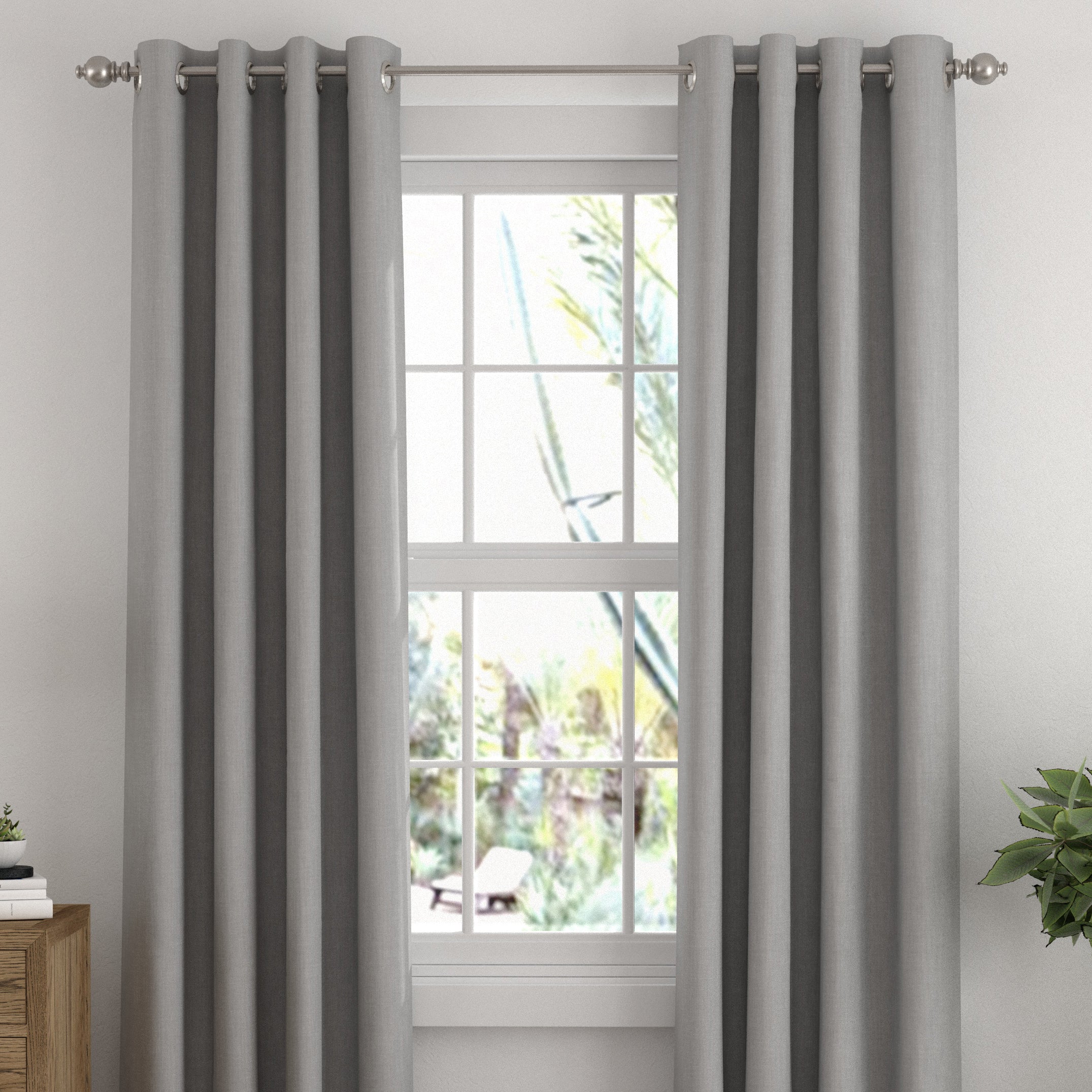 Thermal-Insulated Grommet Curtains - 100% Black Out - 2 Panels