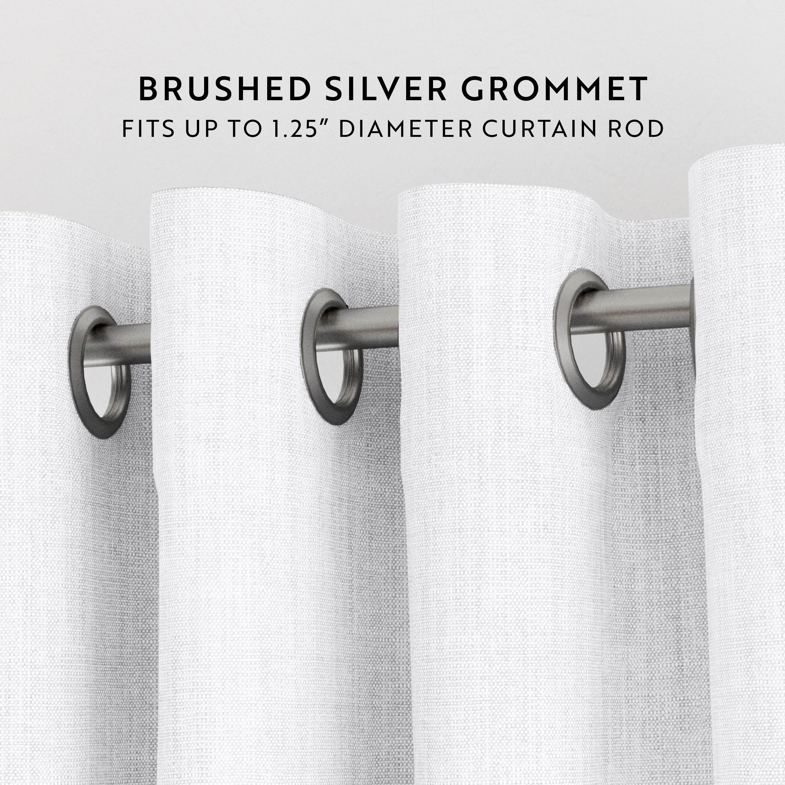 Thermal-Insulated Grommet Curtains - 100% Black Out - 2 Panels