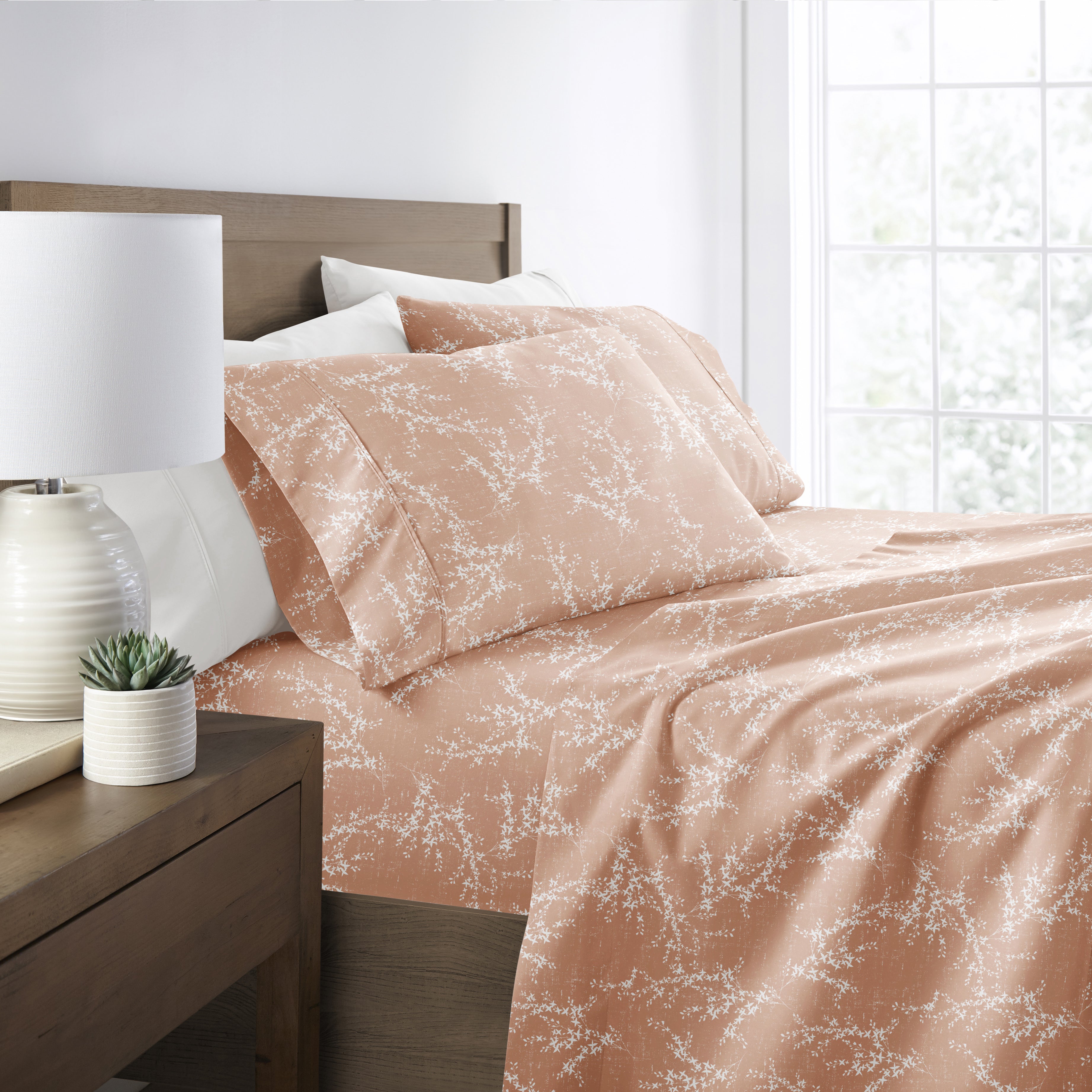 Distressed Willow 4-Piece Patterned Sheet Set