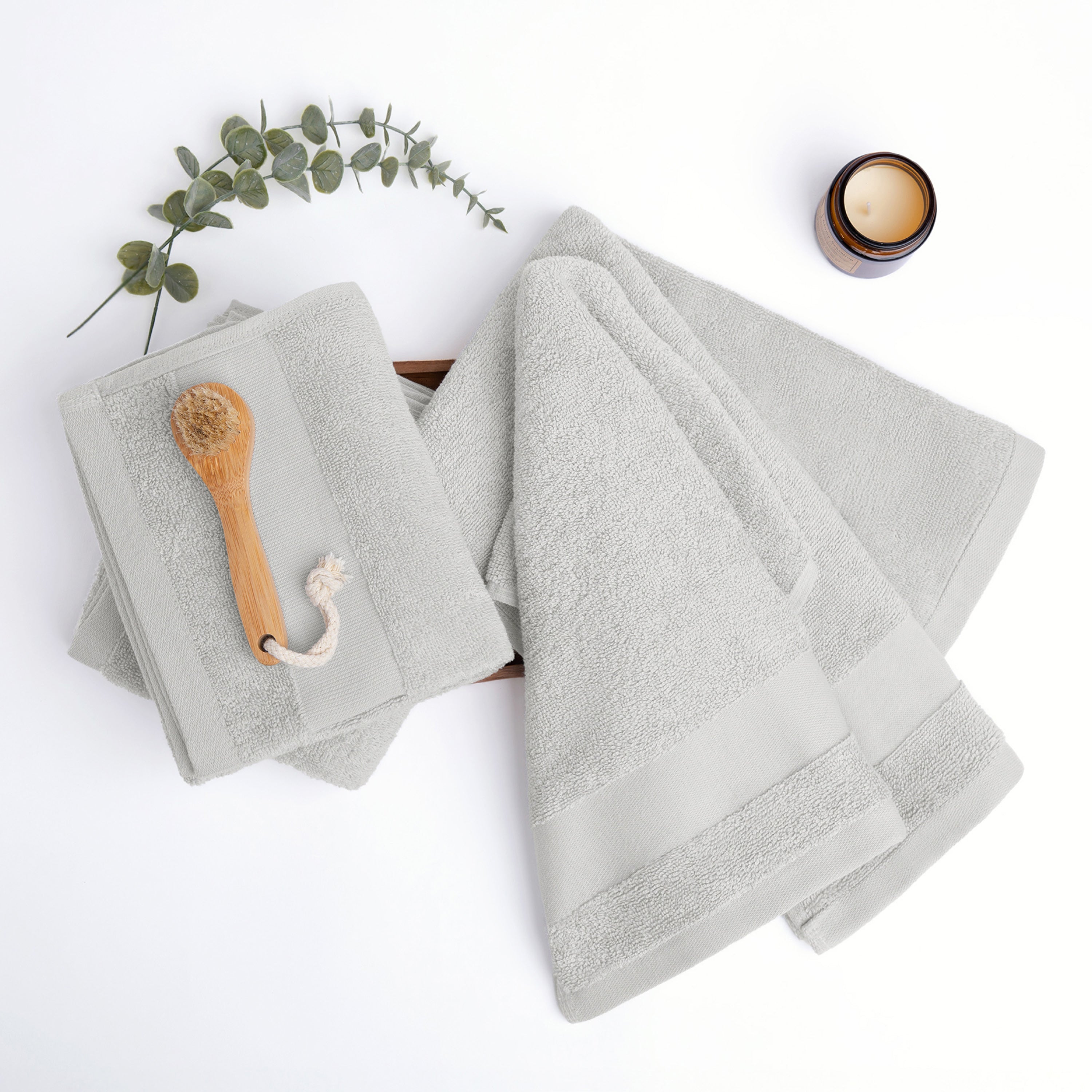 4-Pack 100% Cotton Hotel-Quality Hand Towels