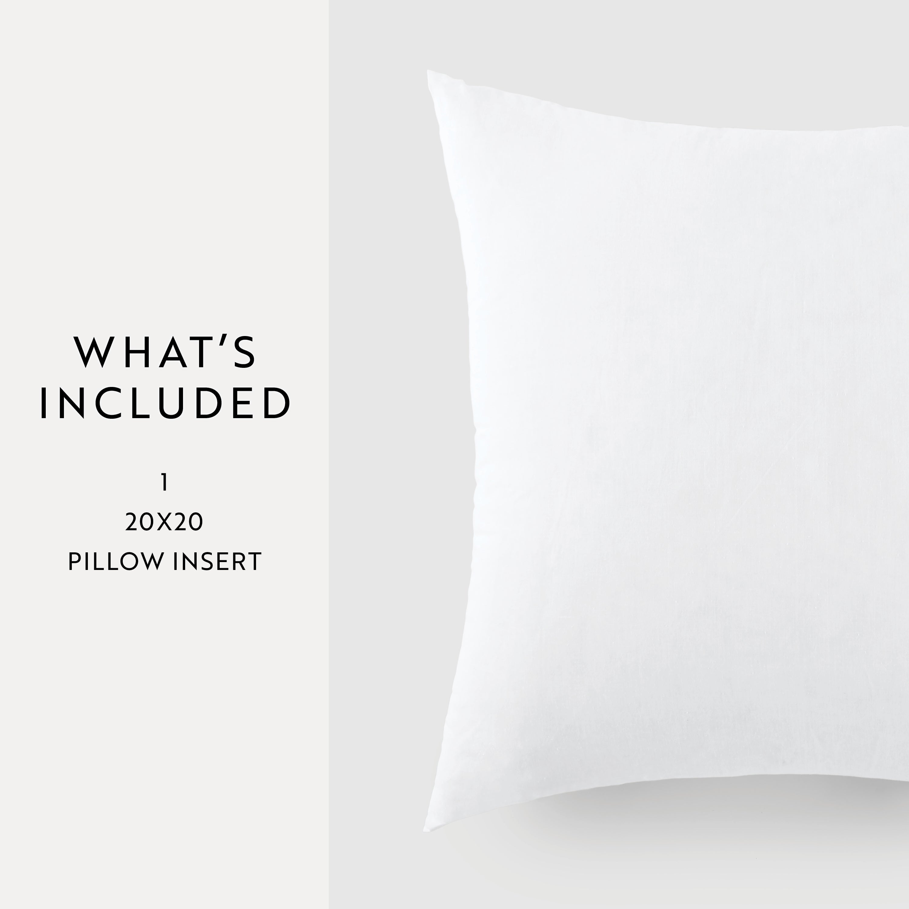 Cotton Decor  Throw Pillow Insert with Polyester Fill