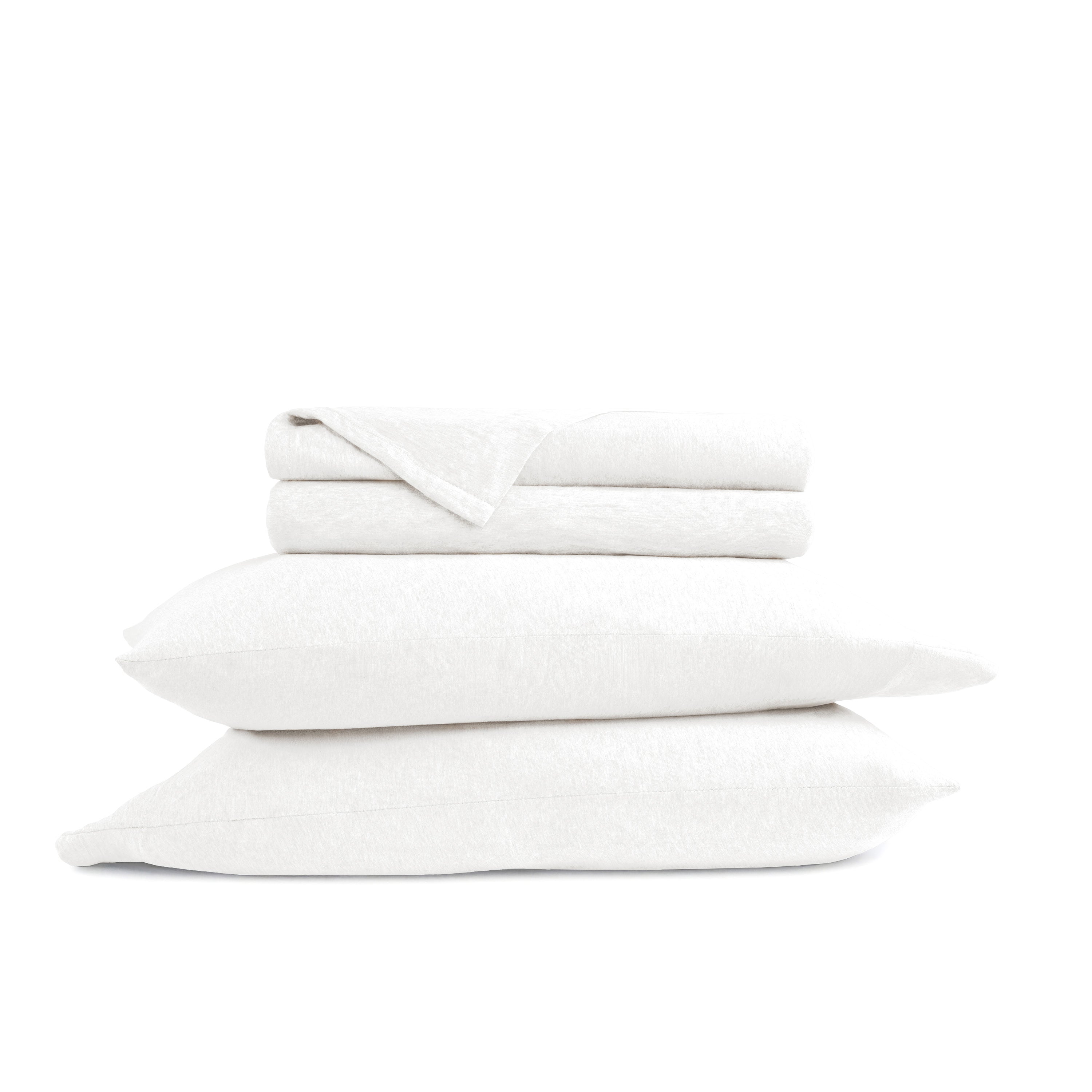 4-Piece 100% Cotton Jersey Knit Sheet Set