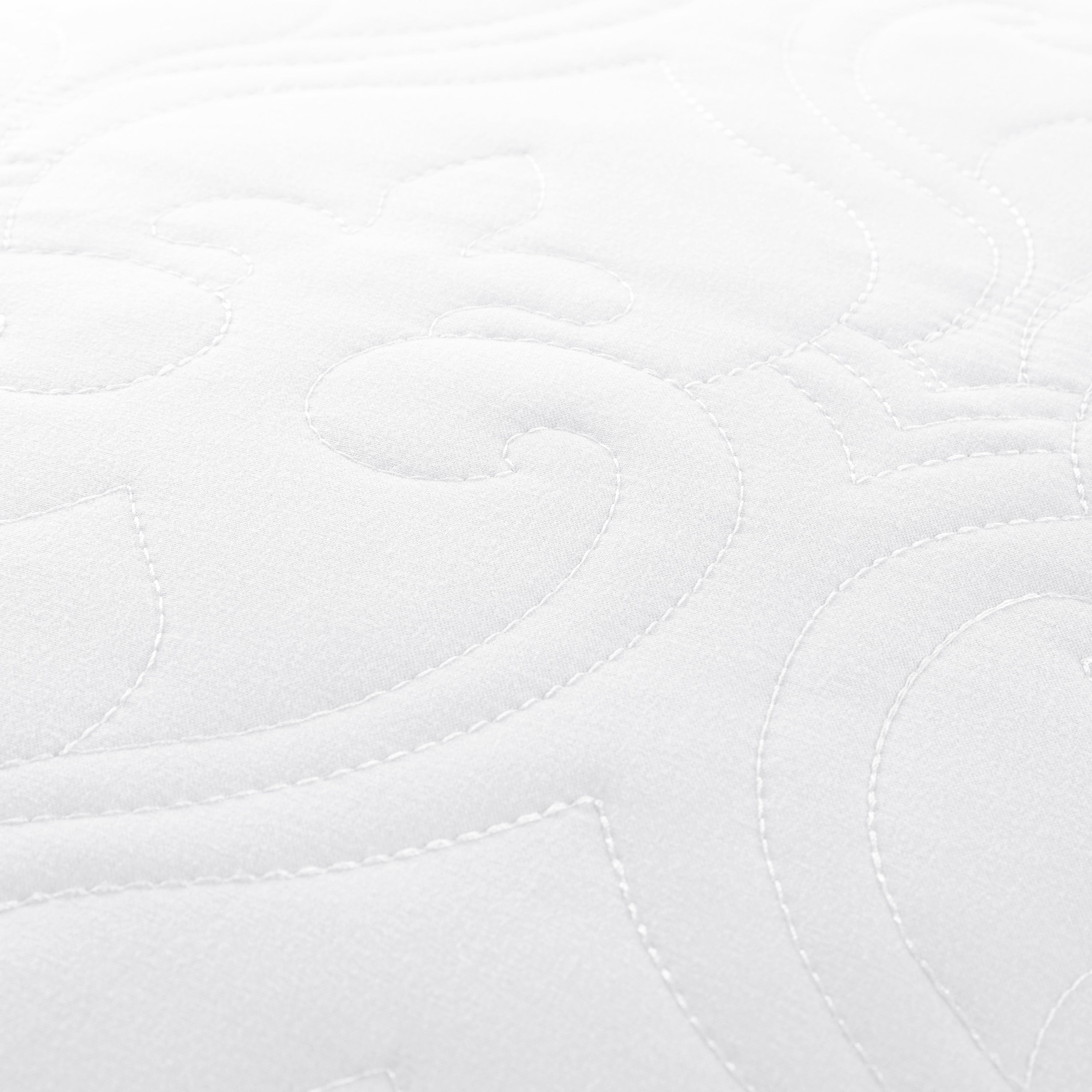 Lightweight Damask Quilted Coverlet Set