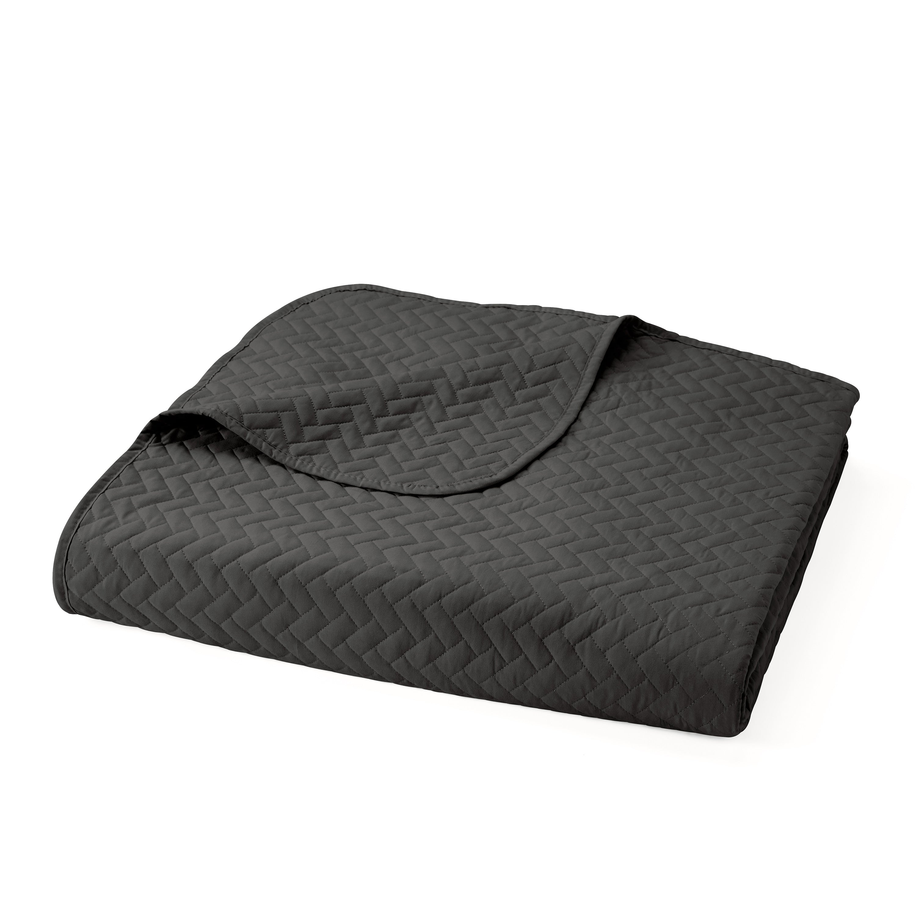 Lightweight Herringbone Stitch Quilted Coverlet Set