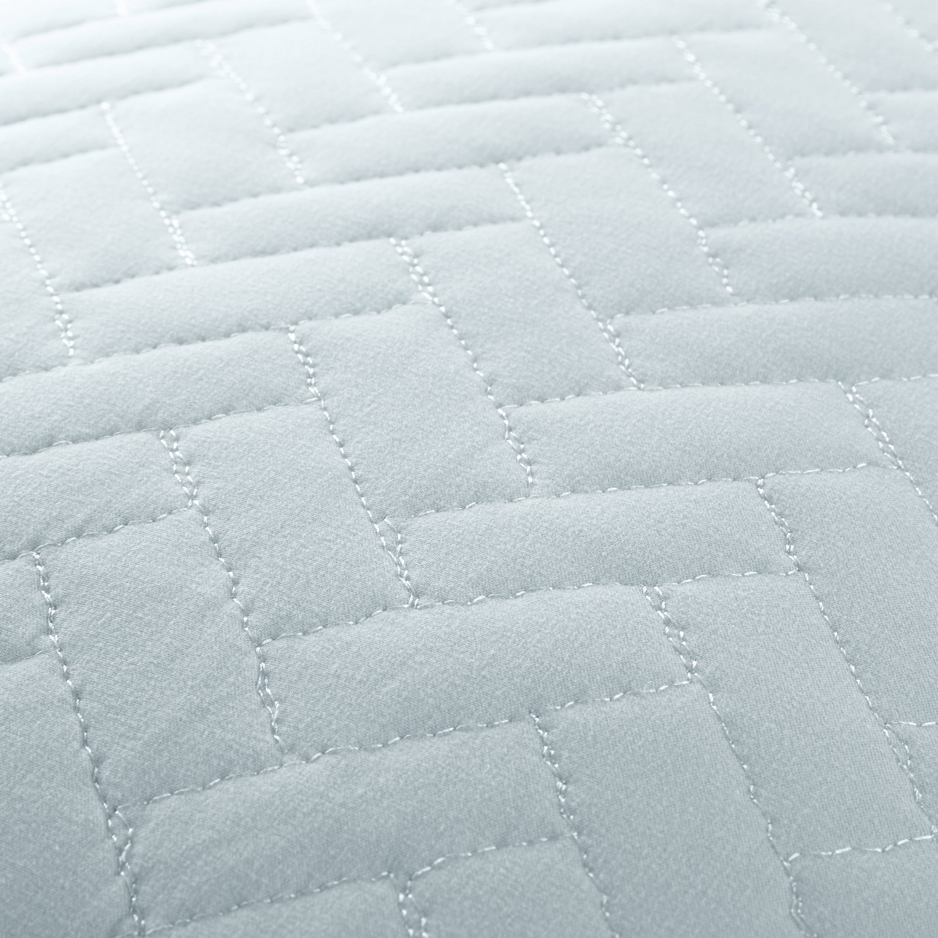 Lightweight Herringbone Stitch Quilted Coverlet Set