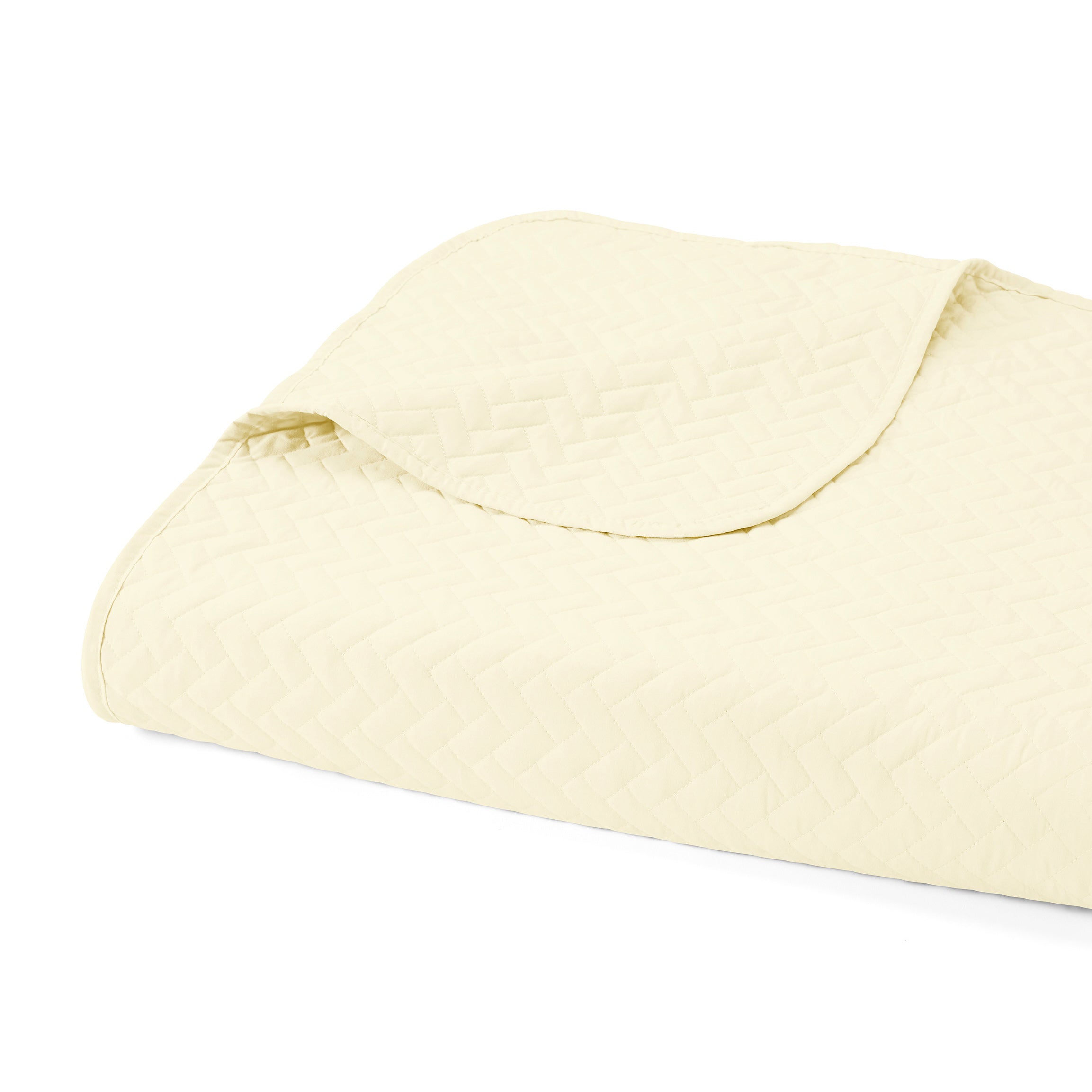 Lightweight Herringbone Stitch Quilted Coverlet Set