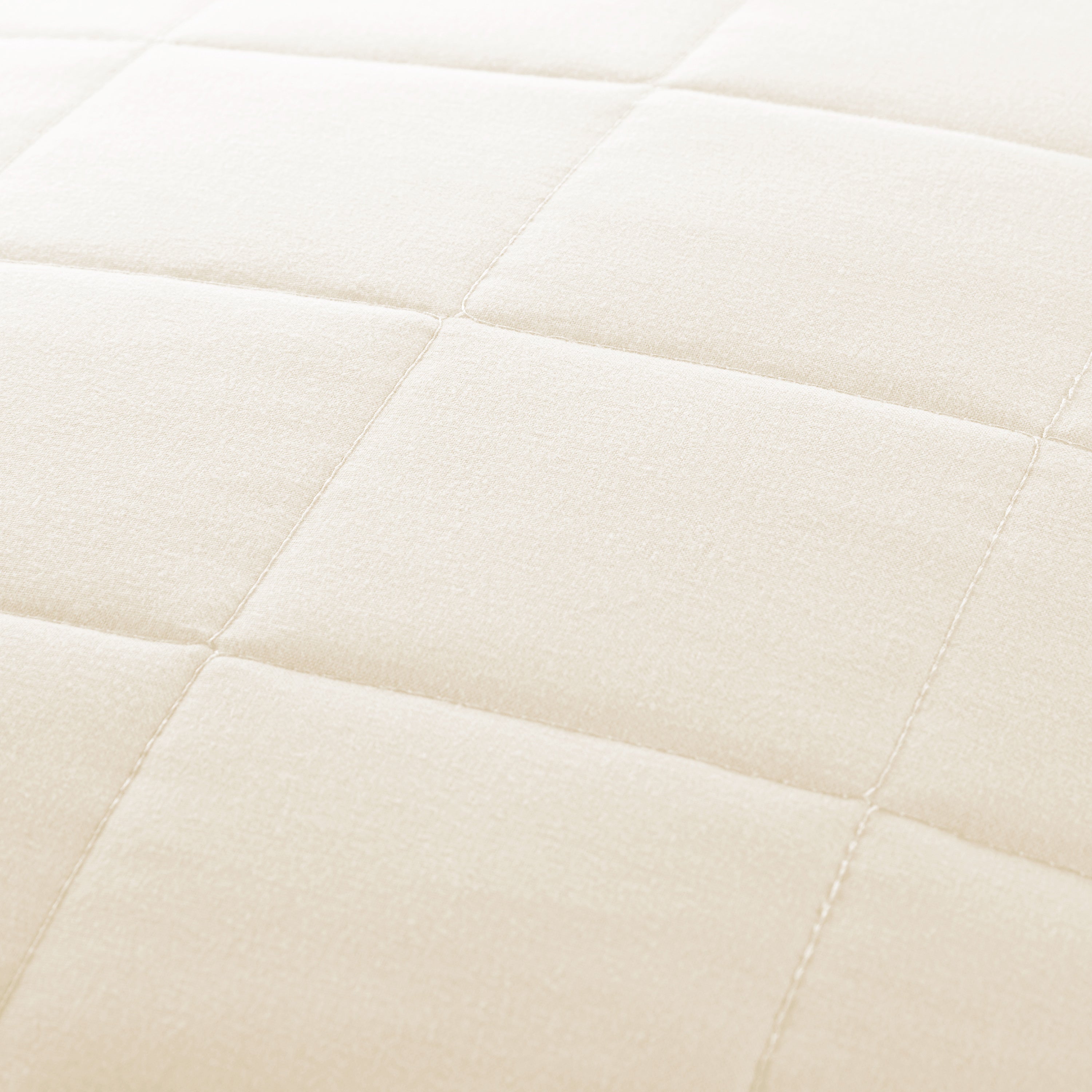 Lightweight Square Stitch Quilted Coverlet Set