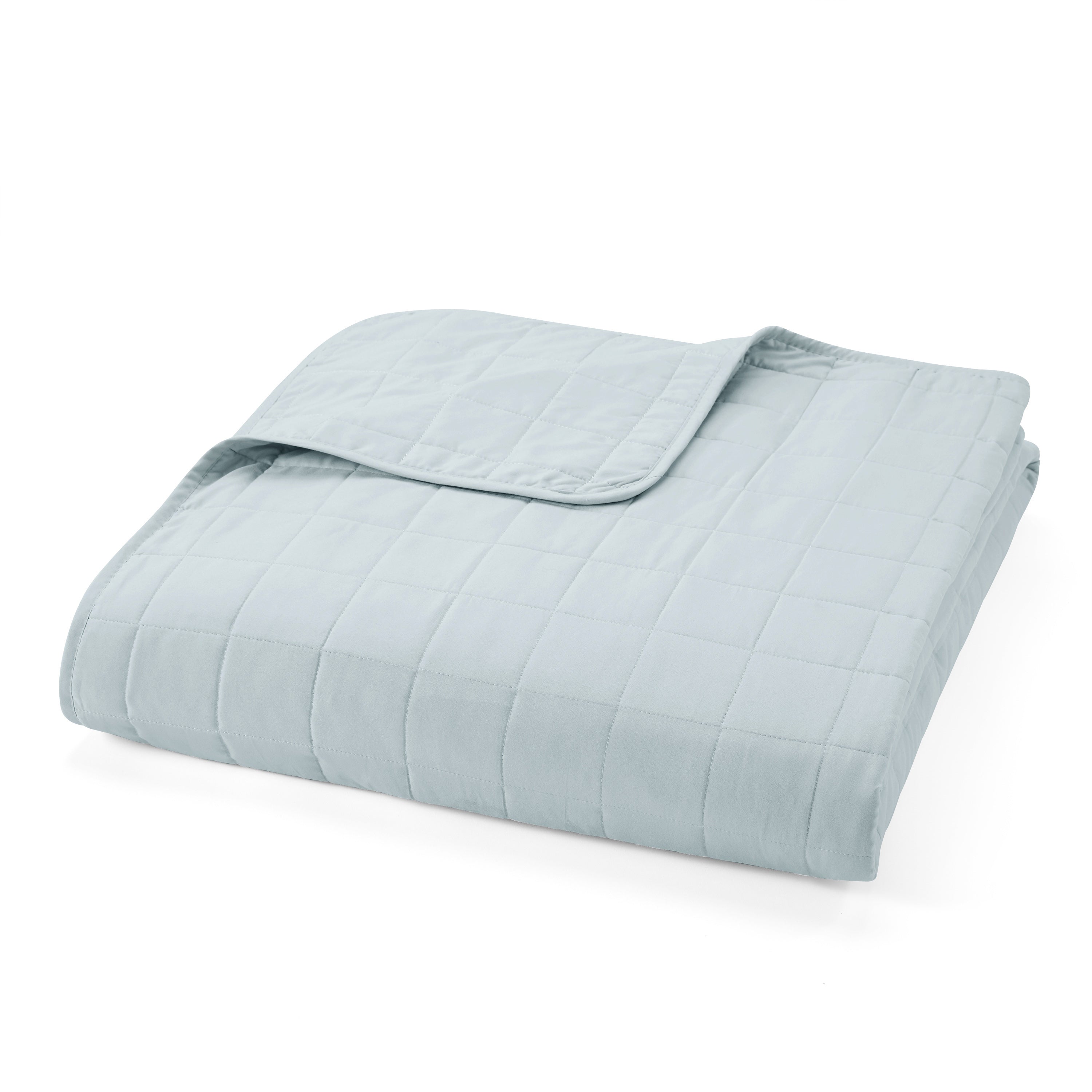 Lightweight Square Stitch Quilted Coverlet Set