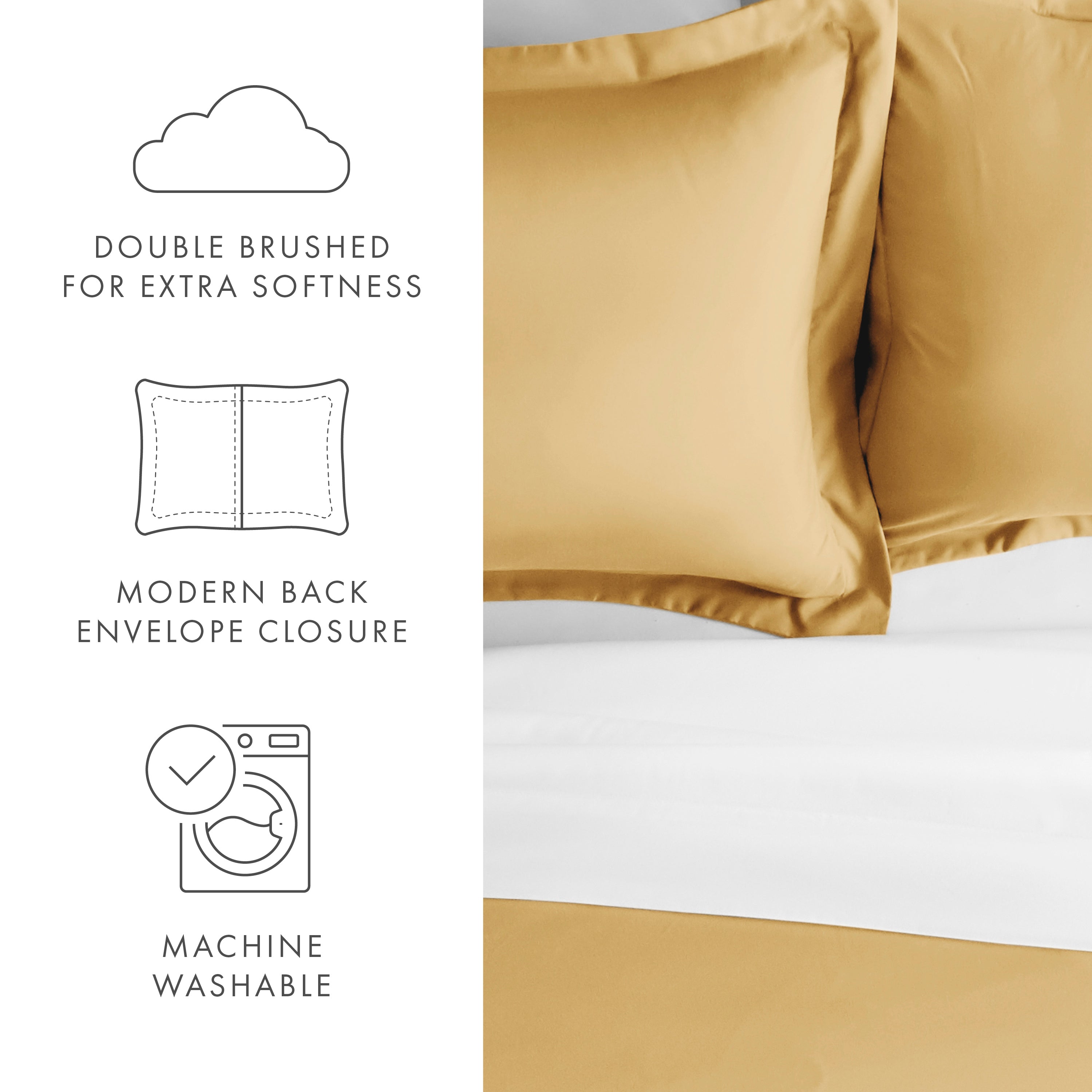 Pillow Shams 2-Pack Microfiber Ultra Soft Bedding
