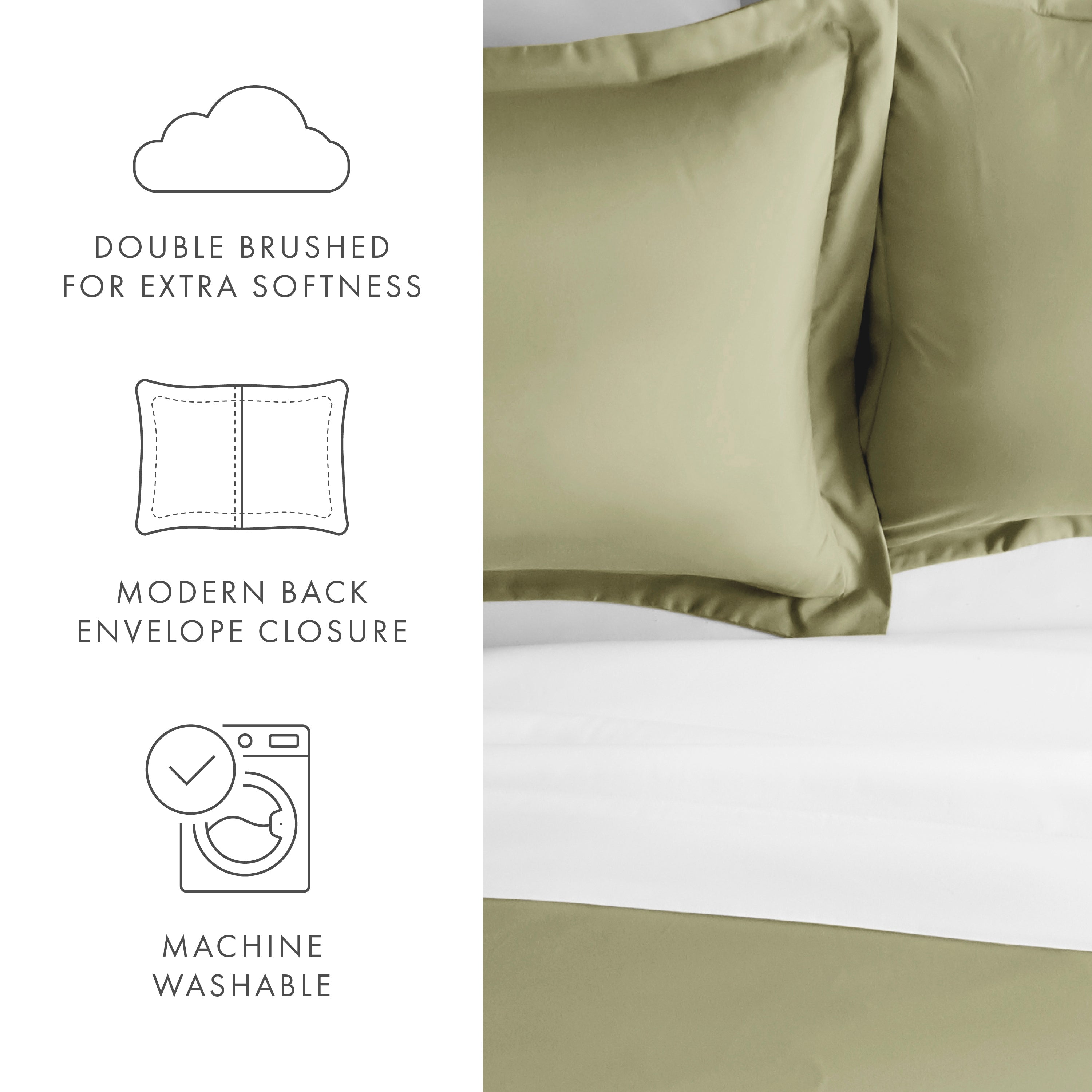 Pillow Shams 2-Pack Microfiber Ultra Soft Bedding