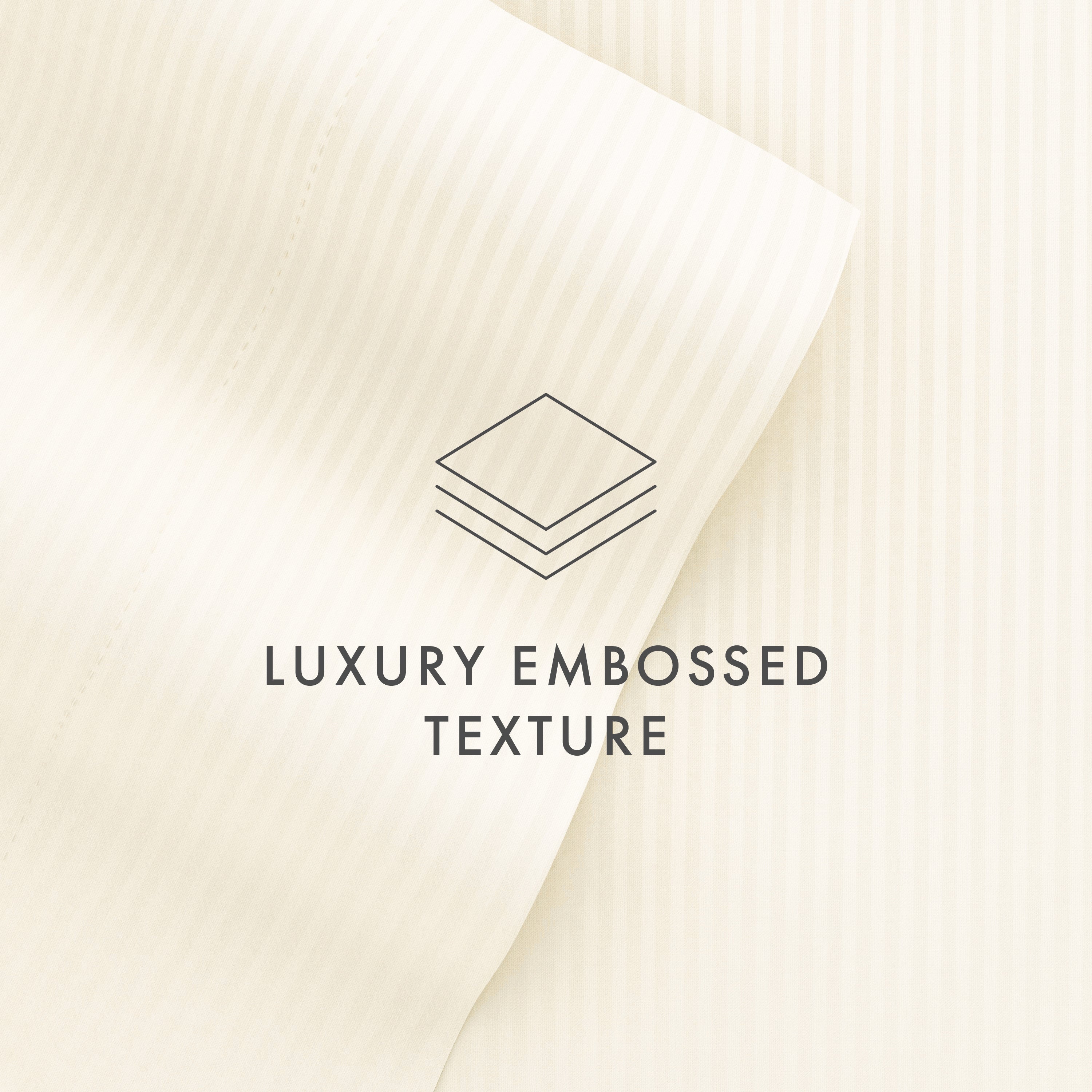 Stripes Embossed 4-Piece Sheet Set