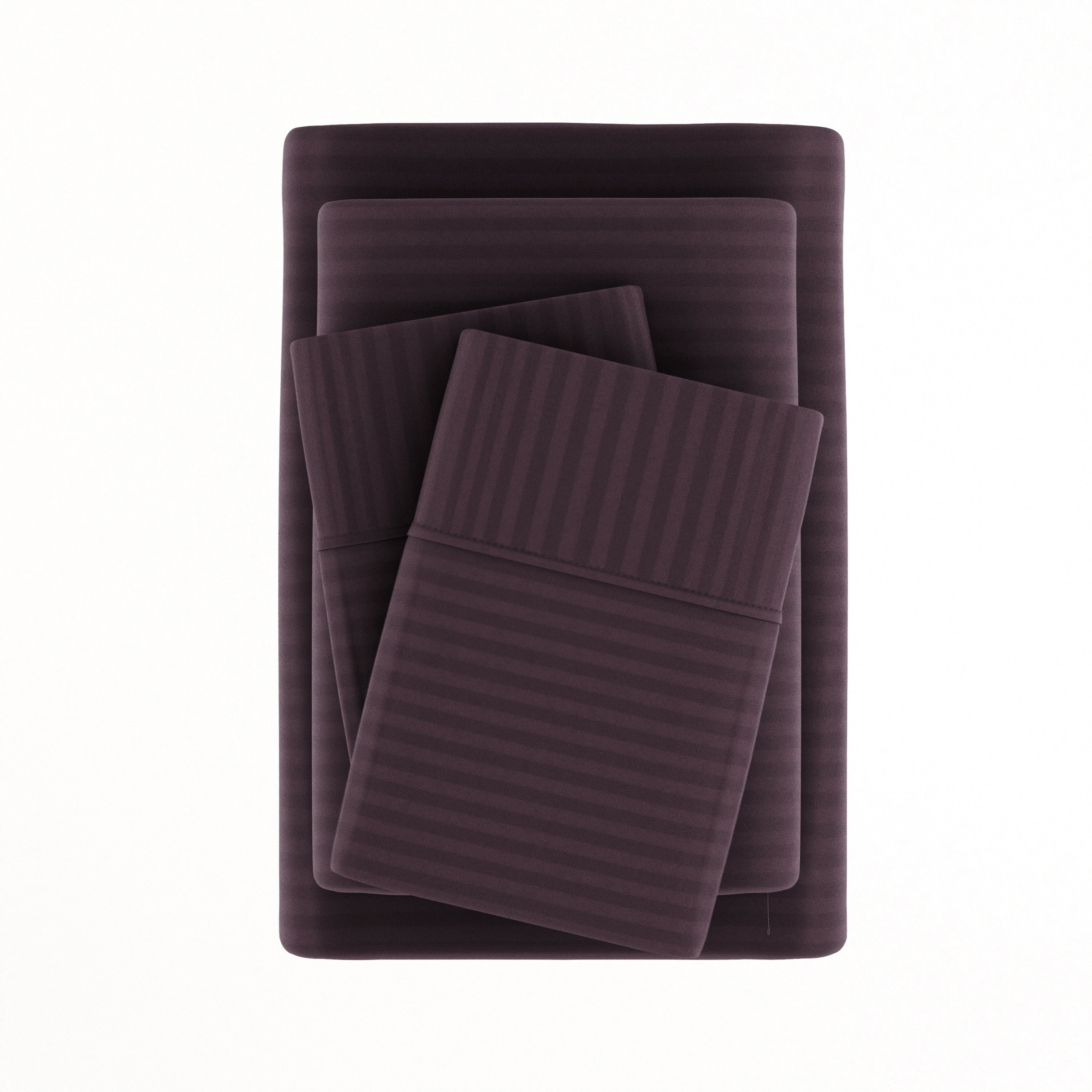 Stripes Embossed 4-Piece Sheet Set