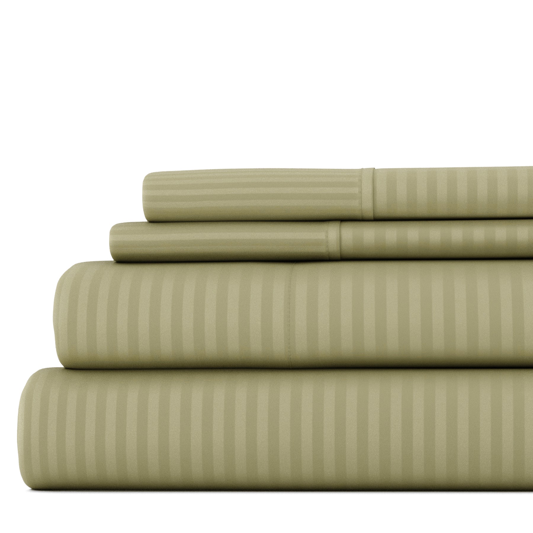 Stripes Embossed 4-Piece Sheet Set