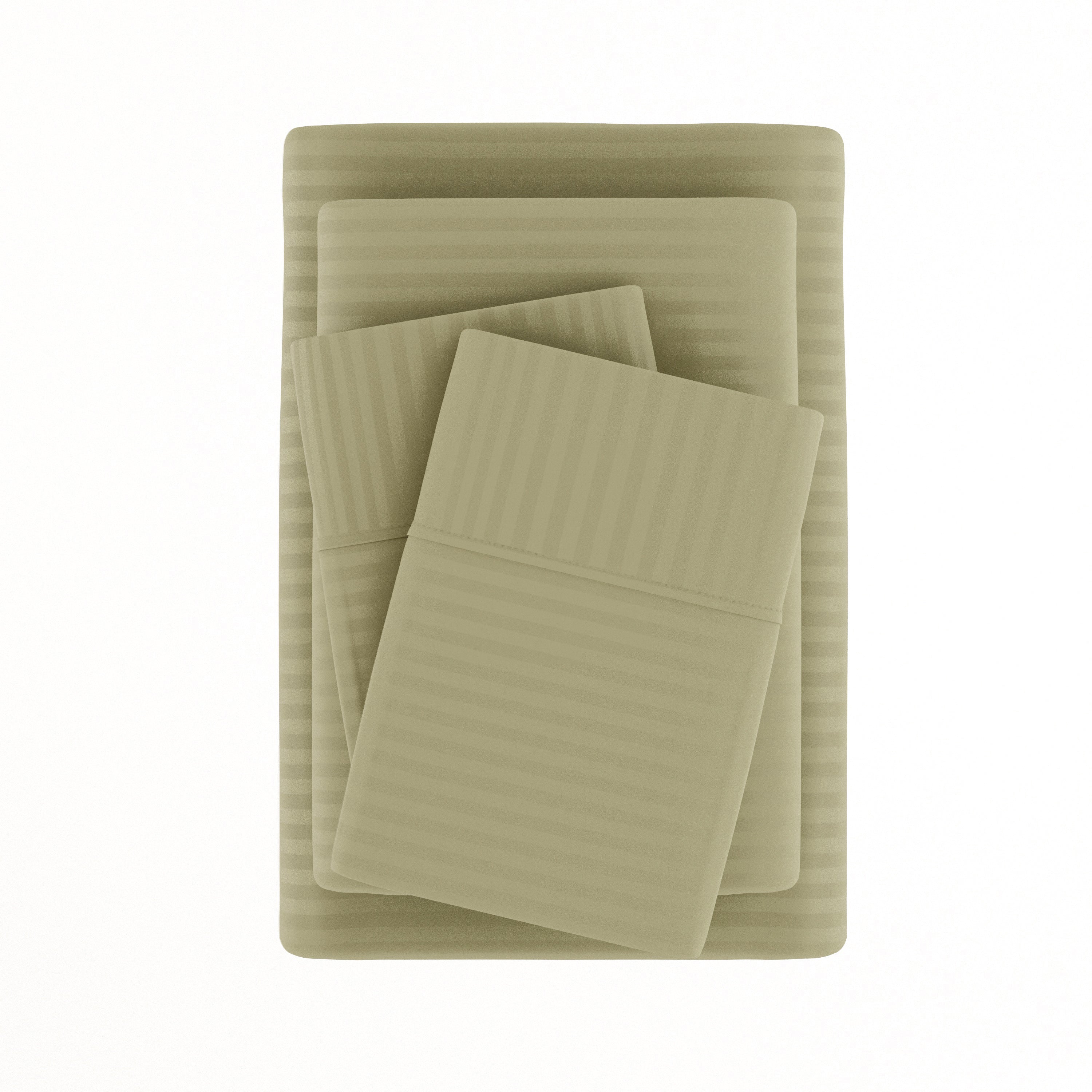 Stripes Embossed 4-Piece Sheet Set