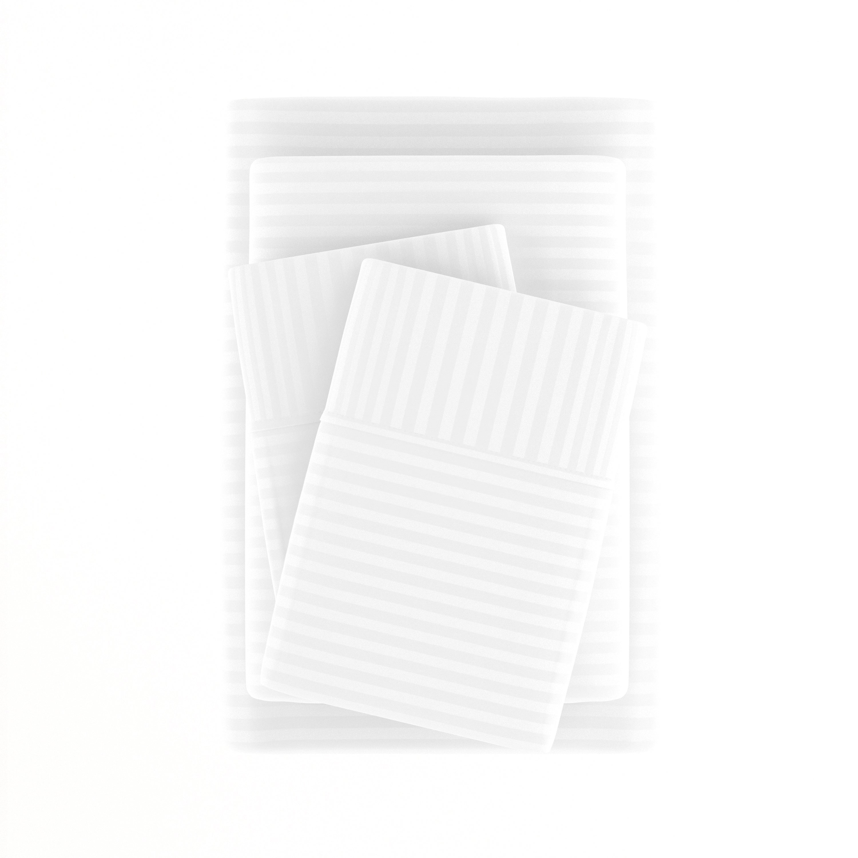 Stripes Embossed 4-Piece Sheet Set