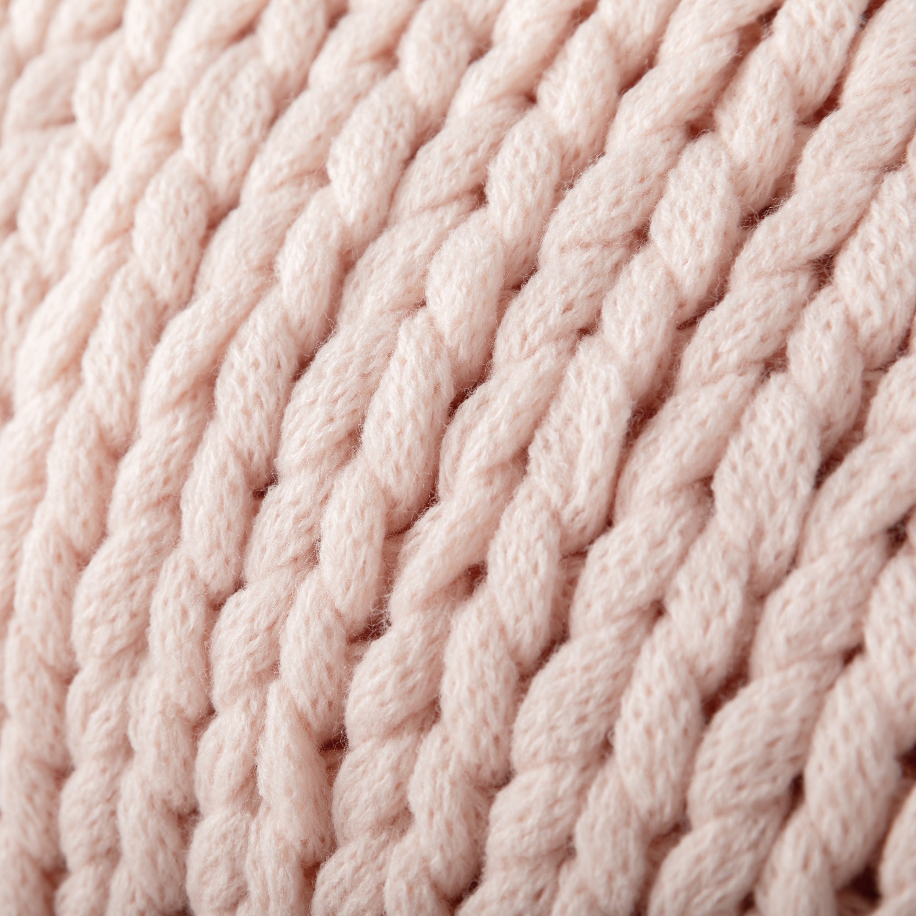 Chunky Hand-Knit Oversized Throw Blanket