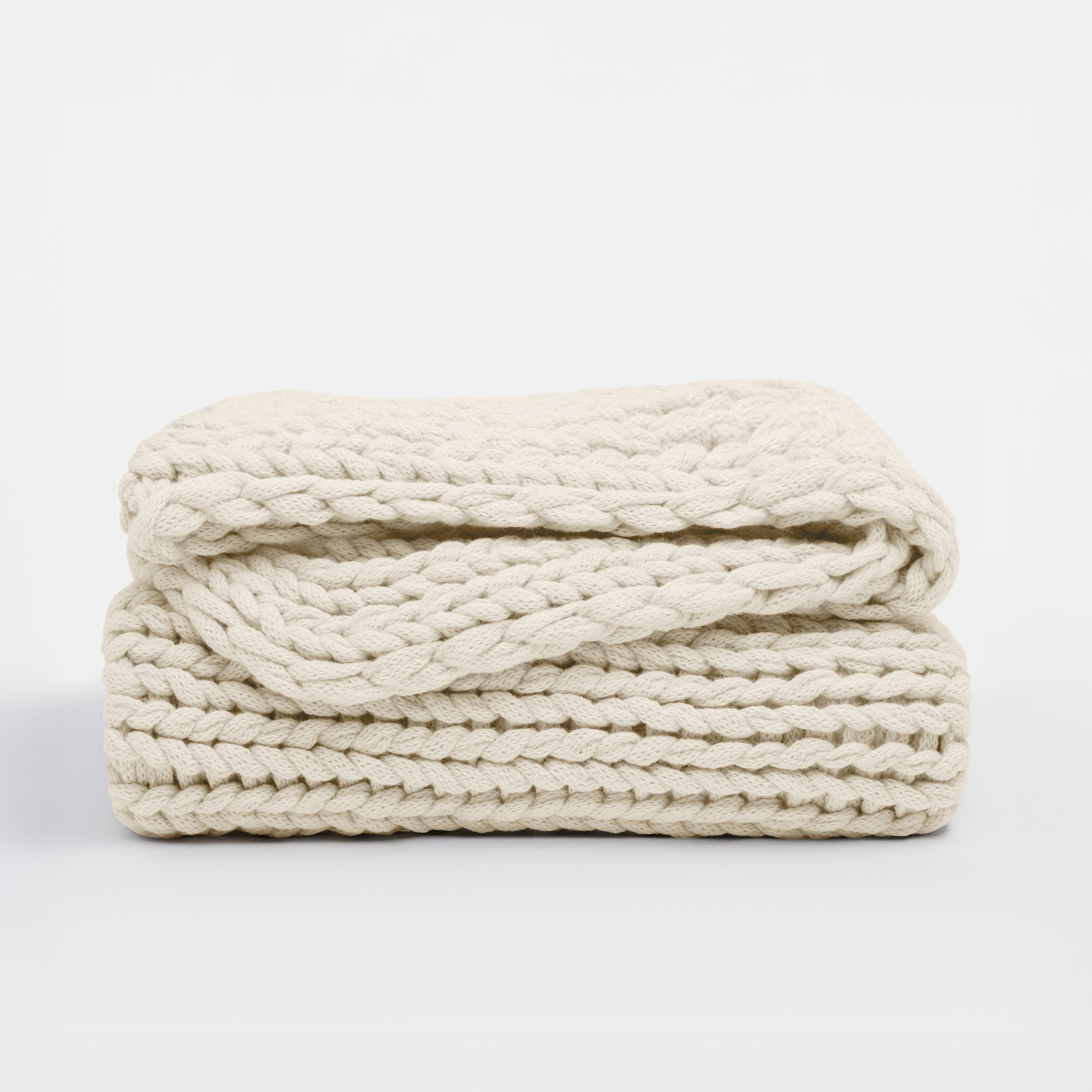Chunky Hand-Knit Oversized Throw Blanket