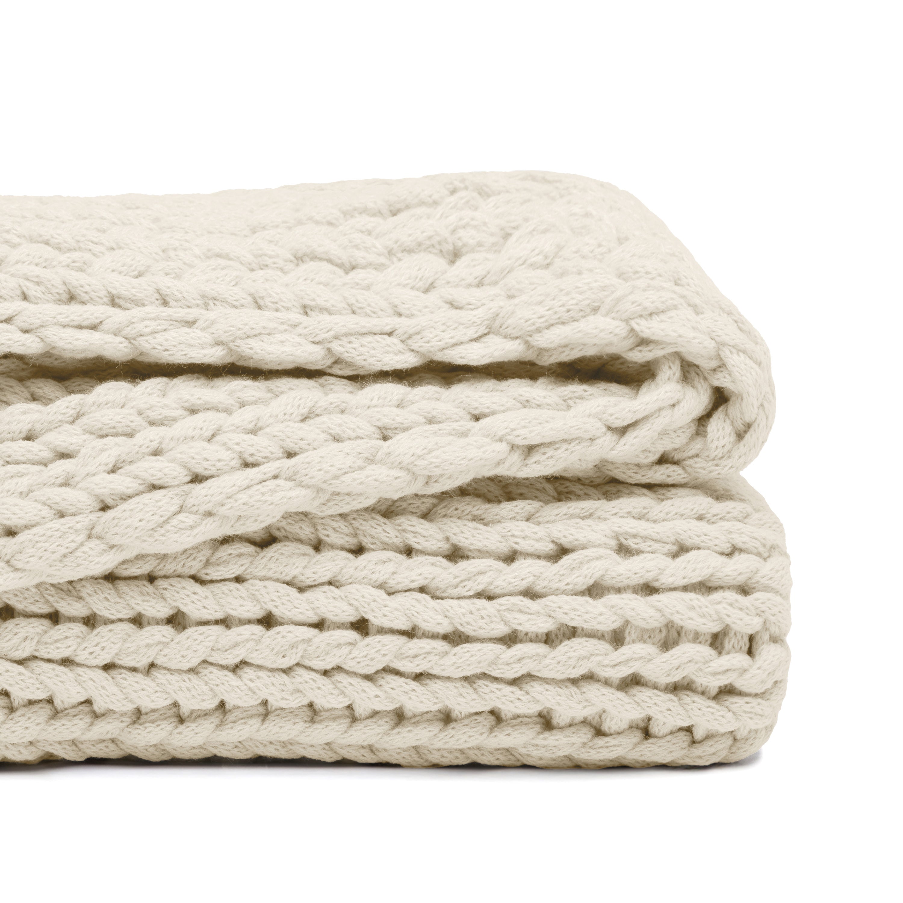 Chunky Hand-Knit Oversized Throw Blanket